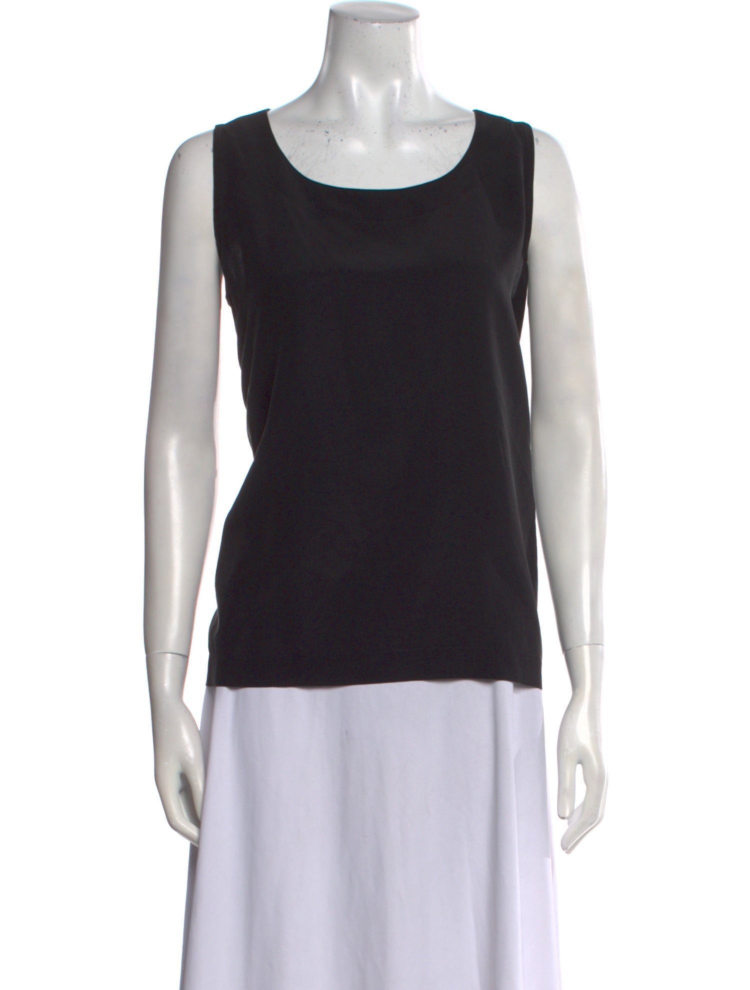 Eskandar Silk Scoop Neck Top