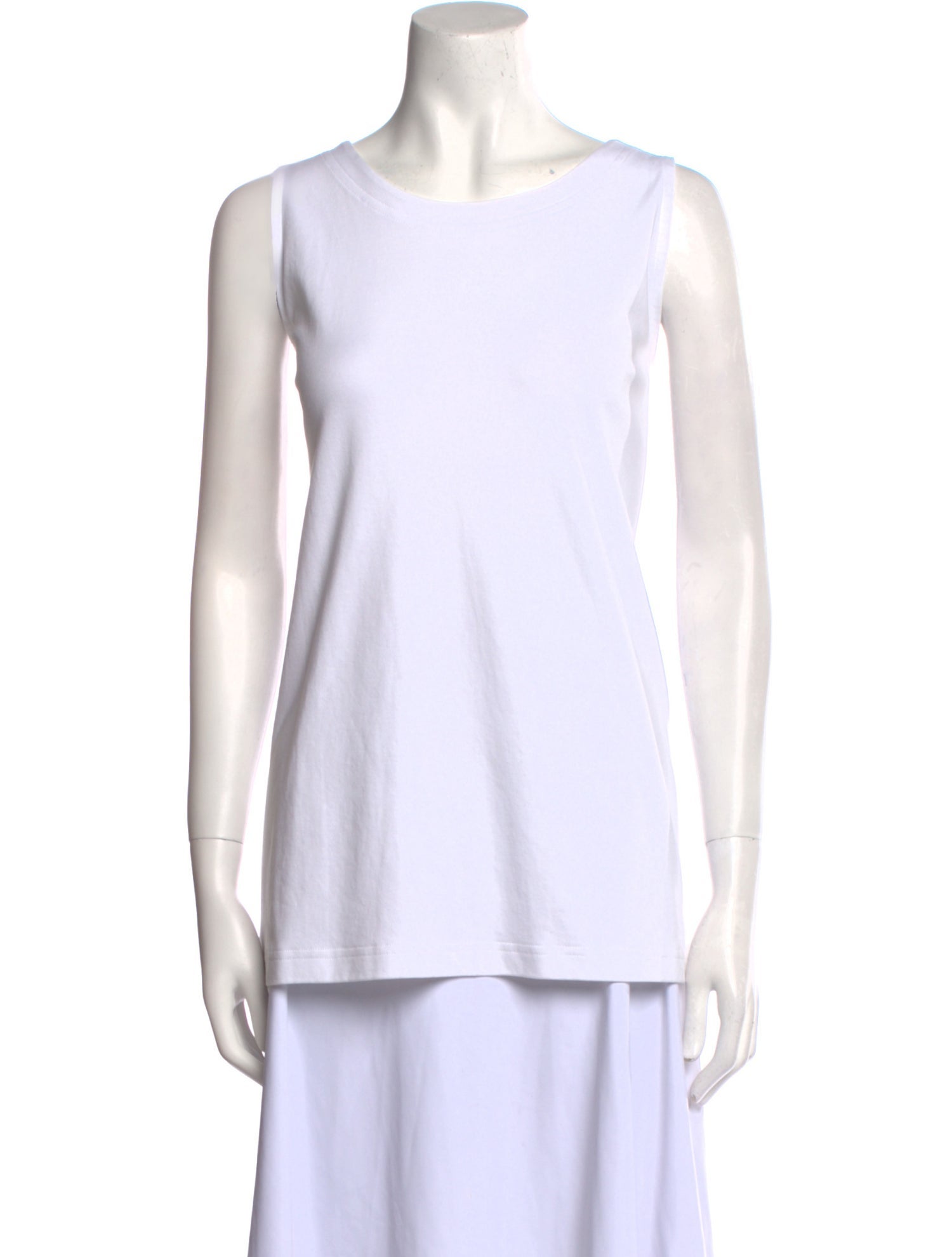Eskandar Scoop Neck Sleeveless Top