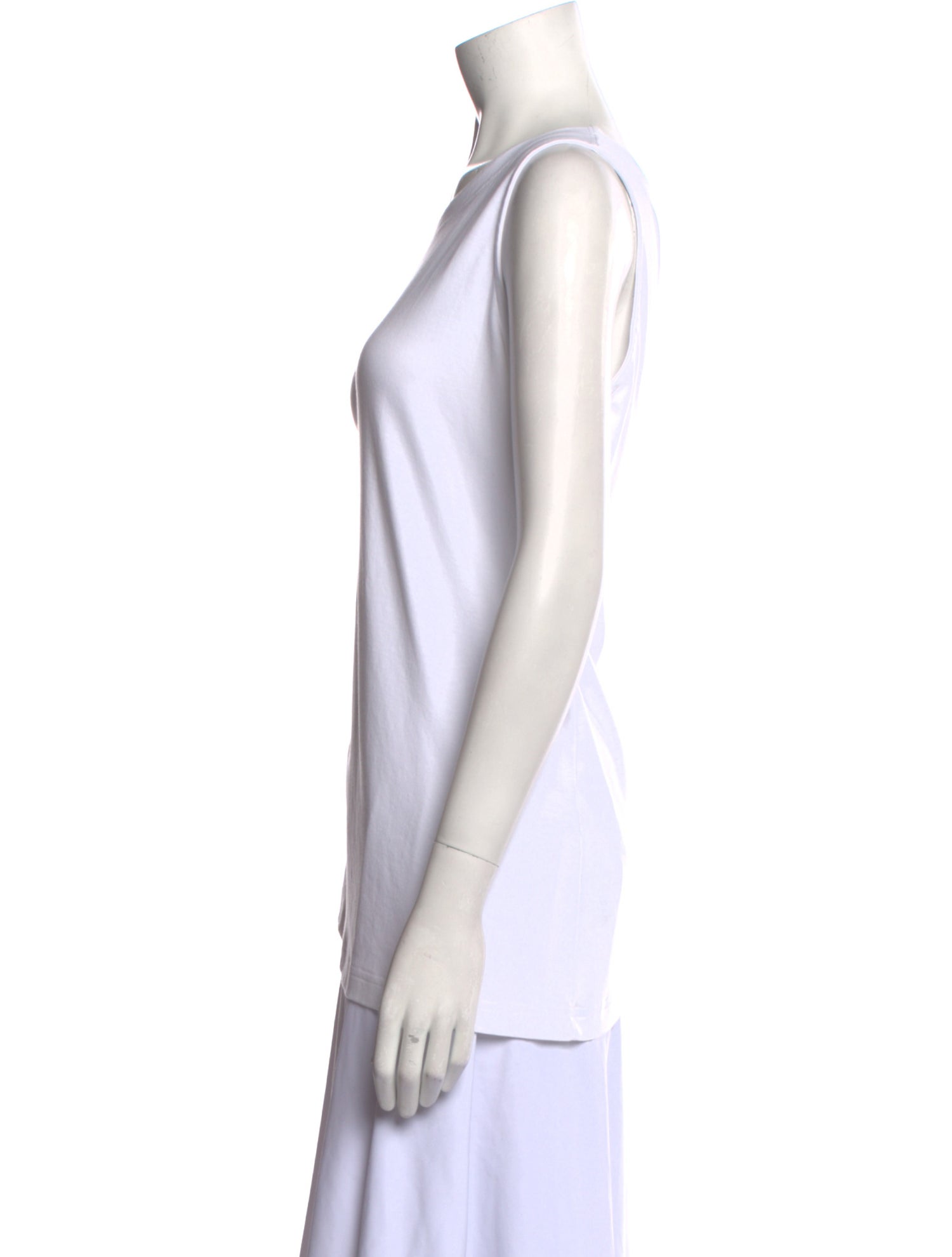 Eskandar Scoop Neck Sleeveless Top
