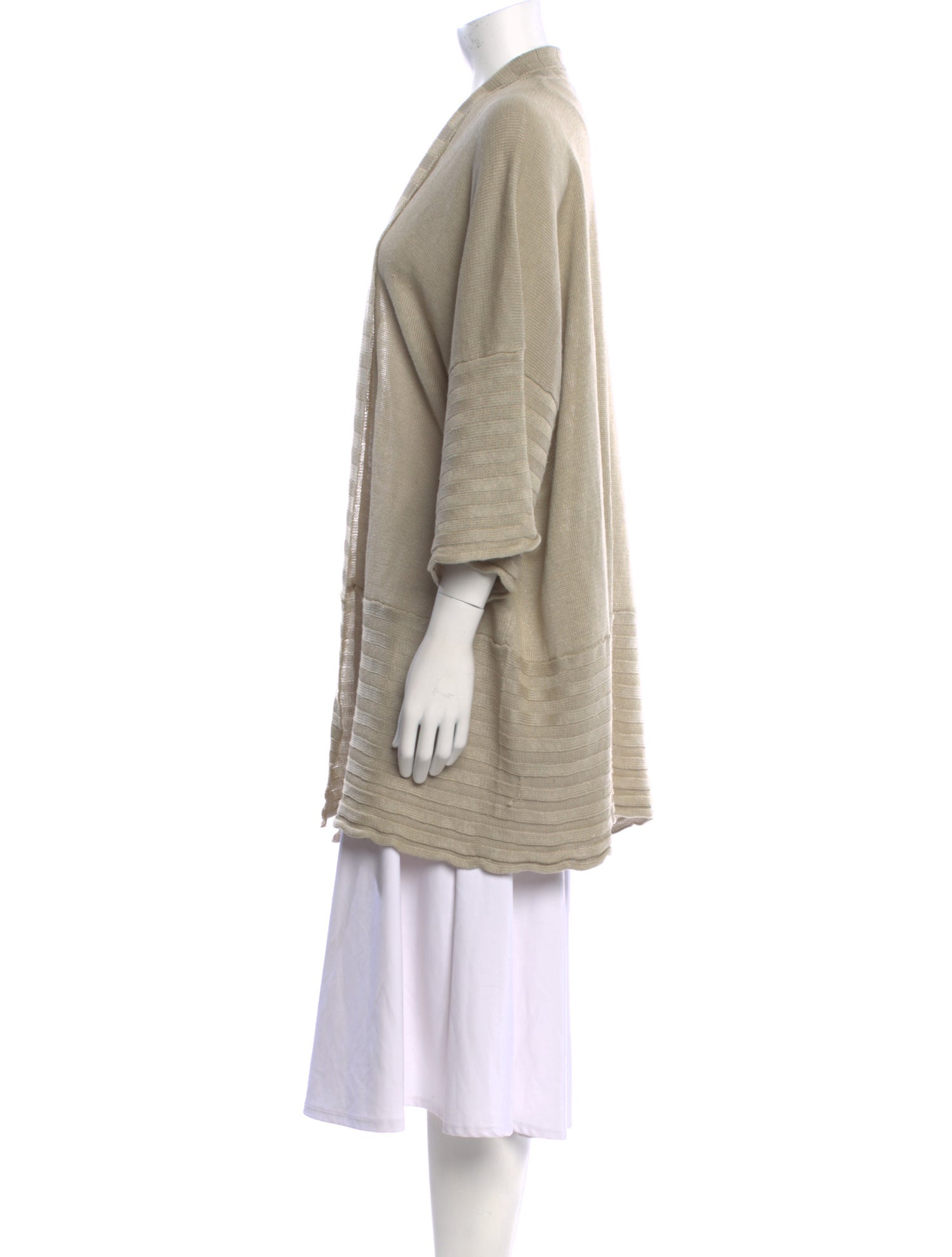 Eskandar Linen Open Front Sweater