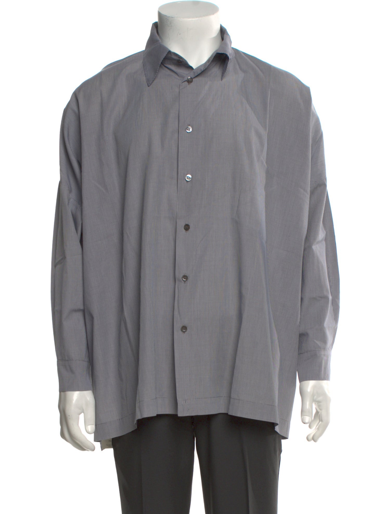 Eskandar Striped Long Sleeve Dress Shirt