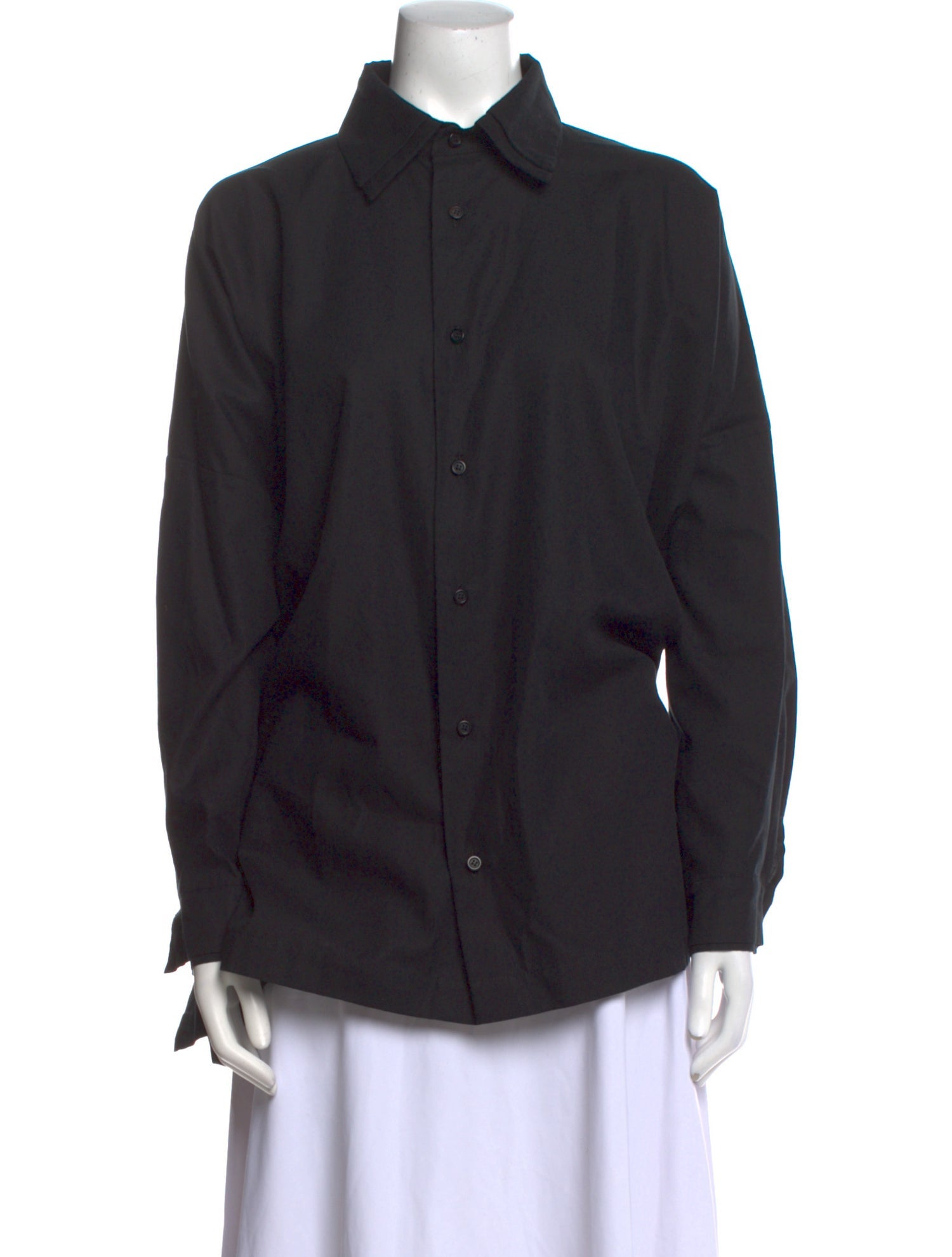 Eskandar Long Sleeve Button-Up Top
