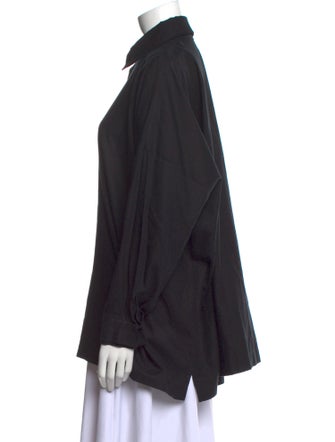 Eskandar Long Sleeve Button-Up Top