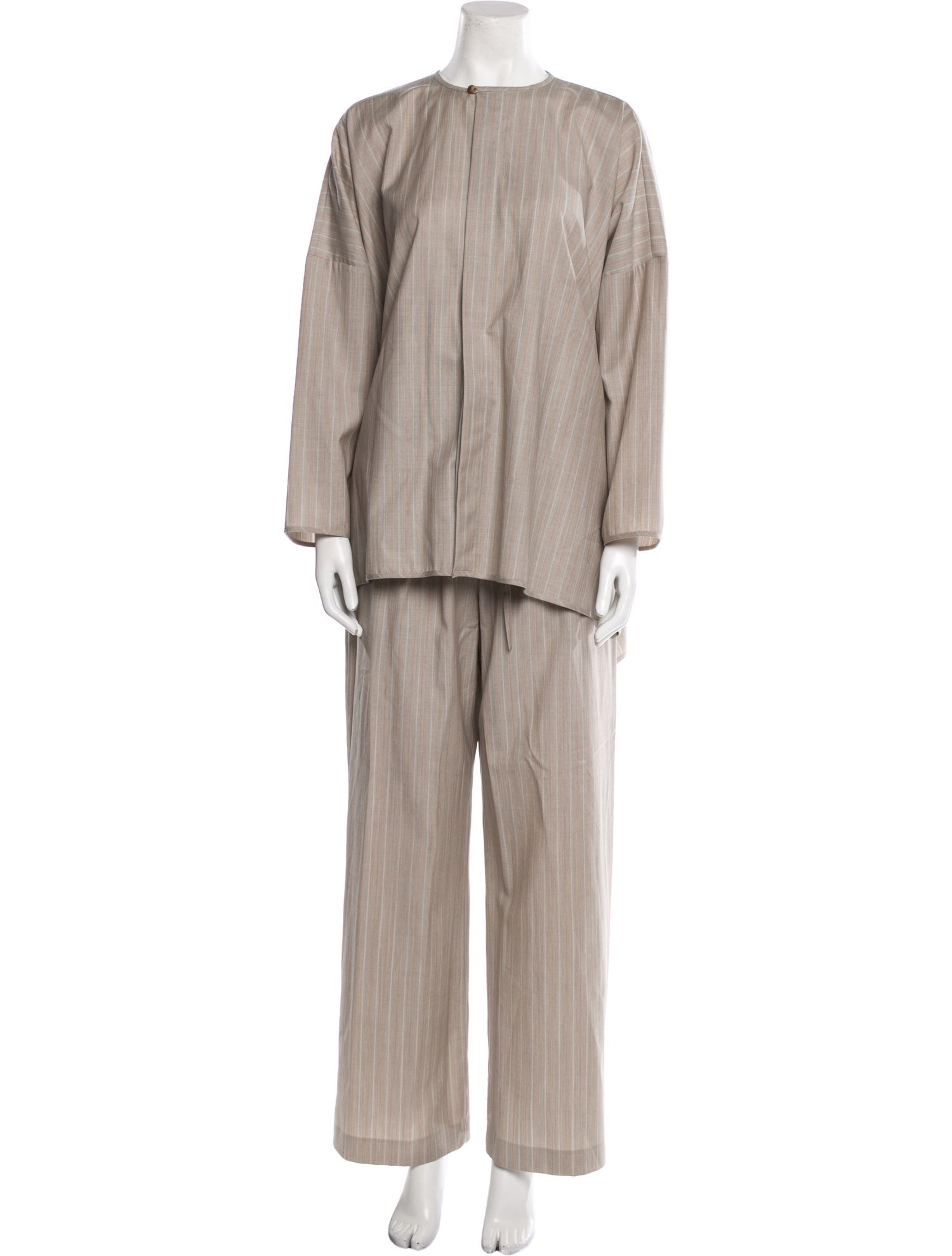 Eskandar Cashmere Striped Pant Set
