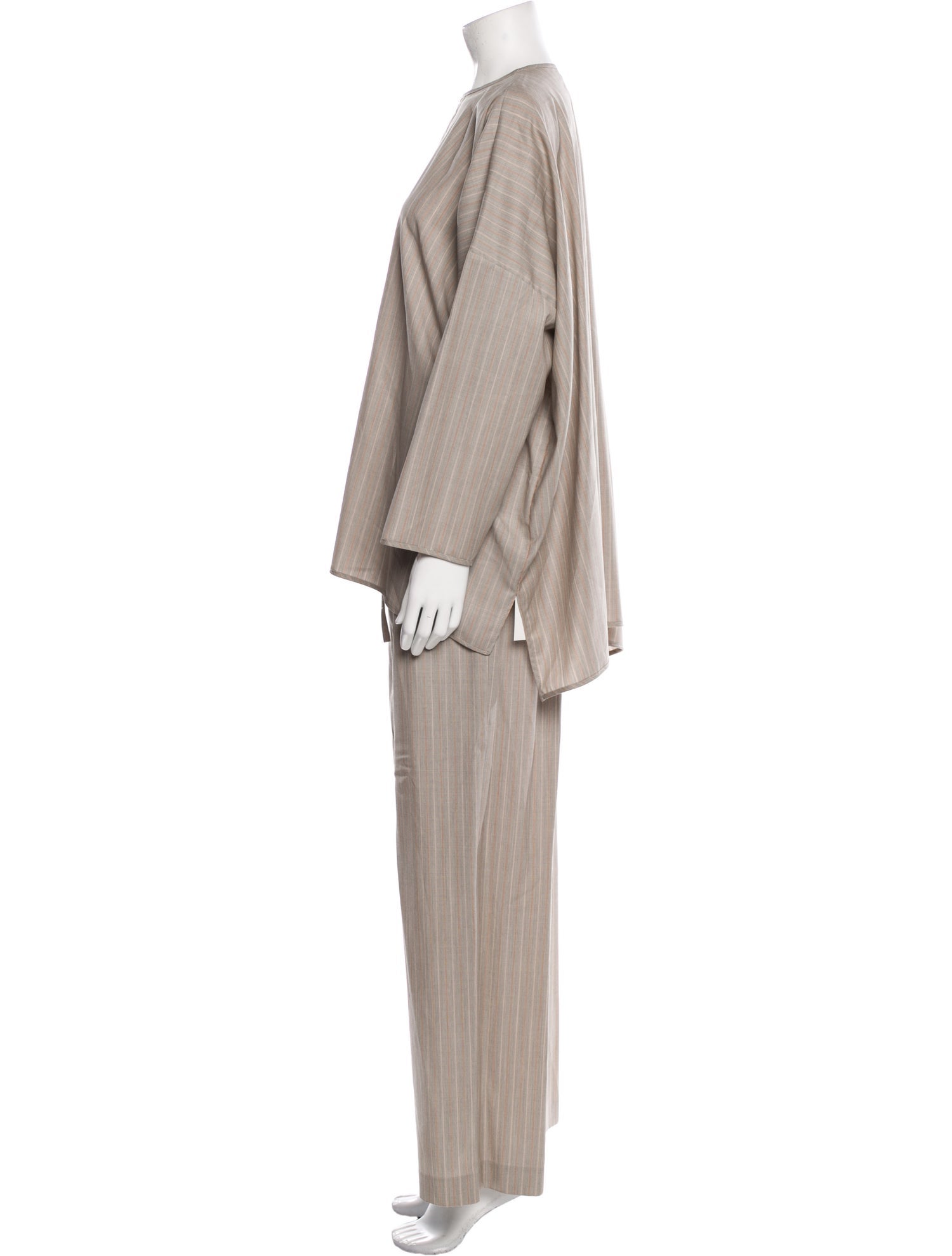 Eskandar Cashmere Striped Pant Set