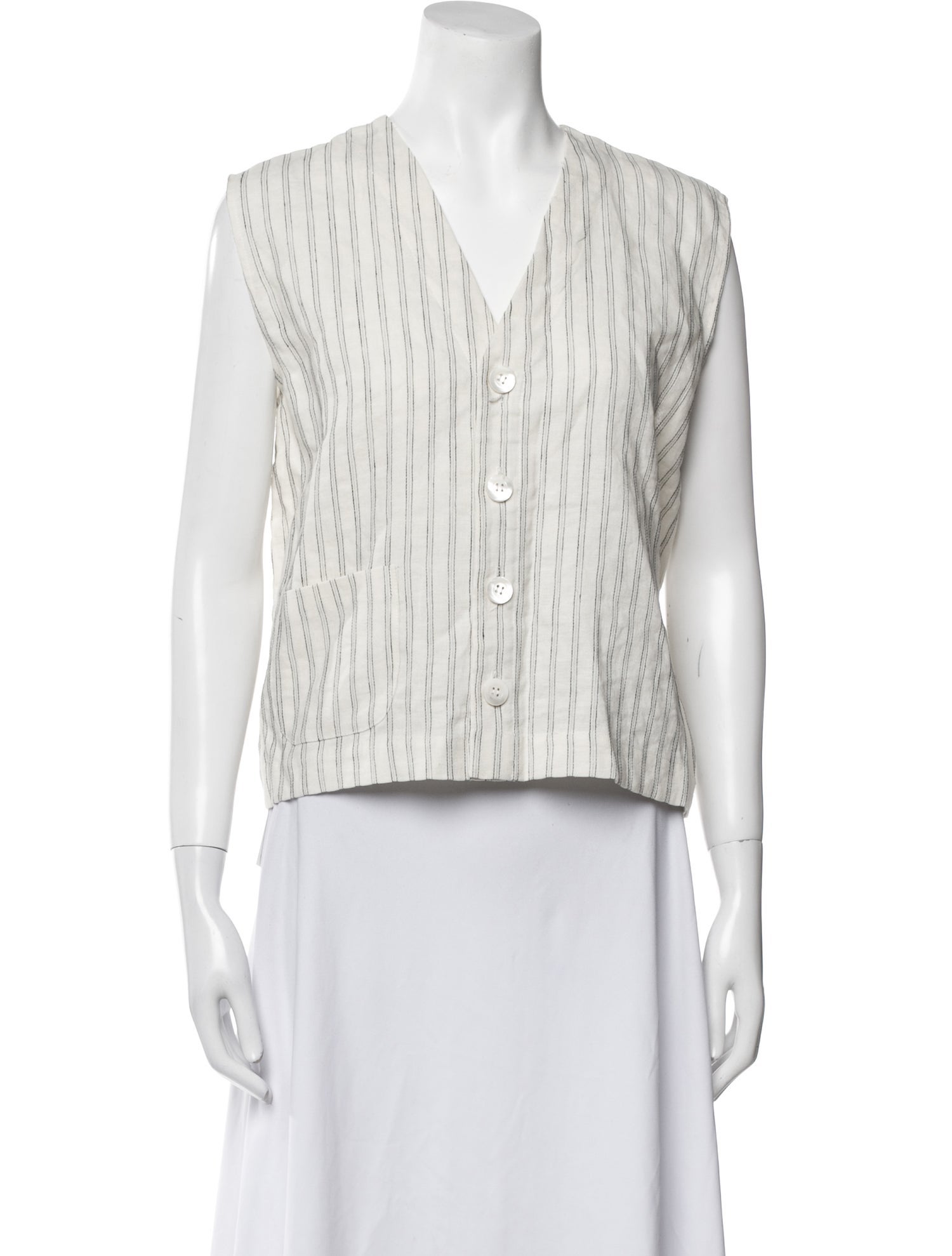 Eskandar Linen Striped Top