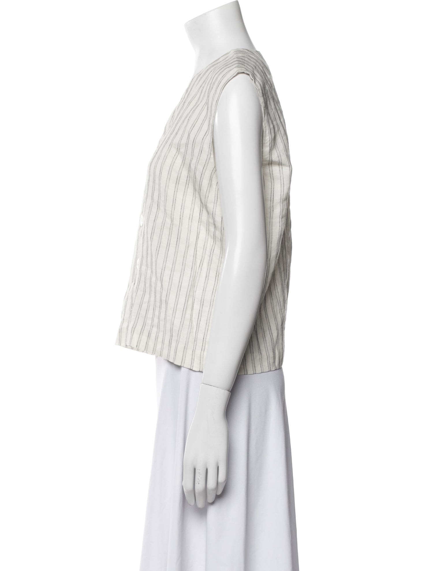 Eskandar Linen Striped Top
