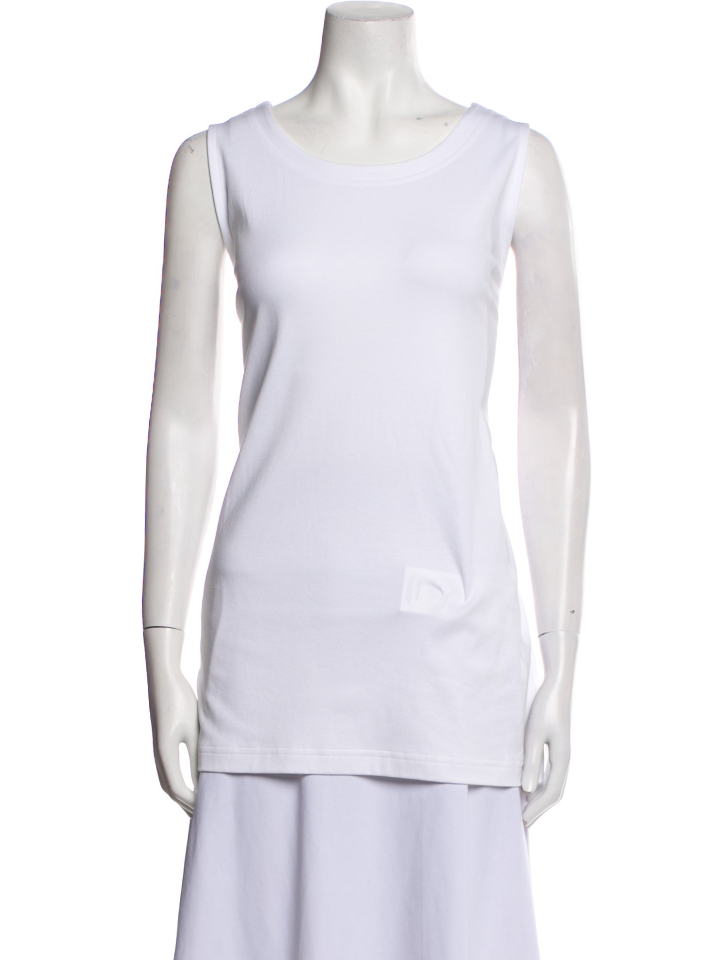 Eskandar Scoop Neck Sleeveless Top