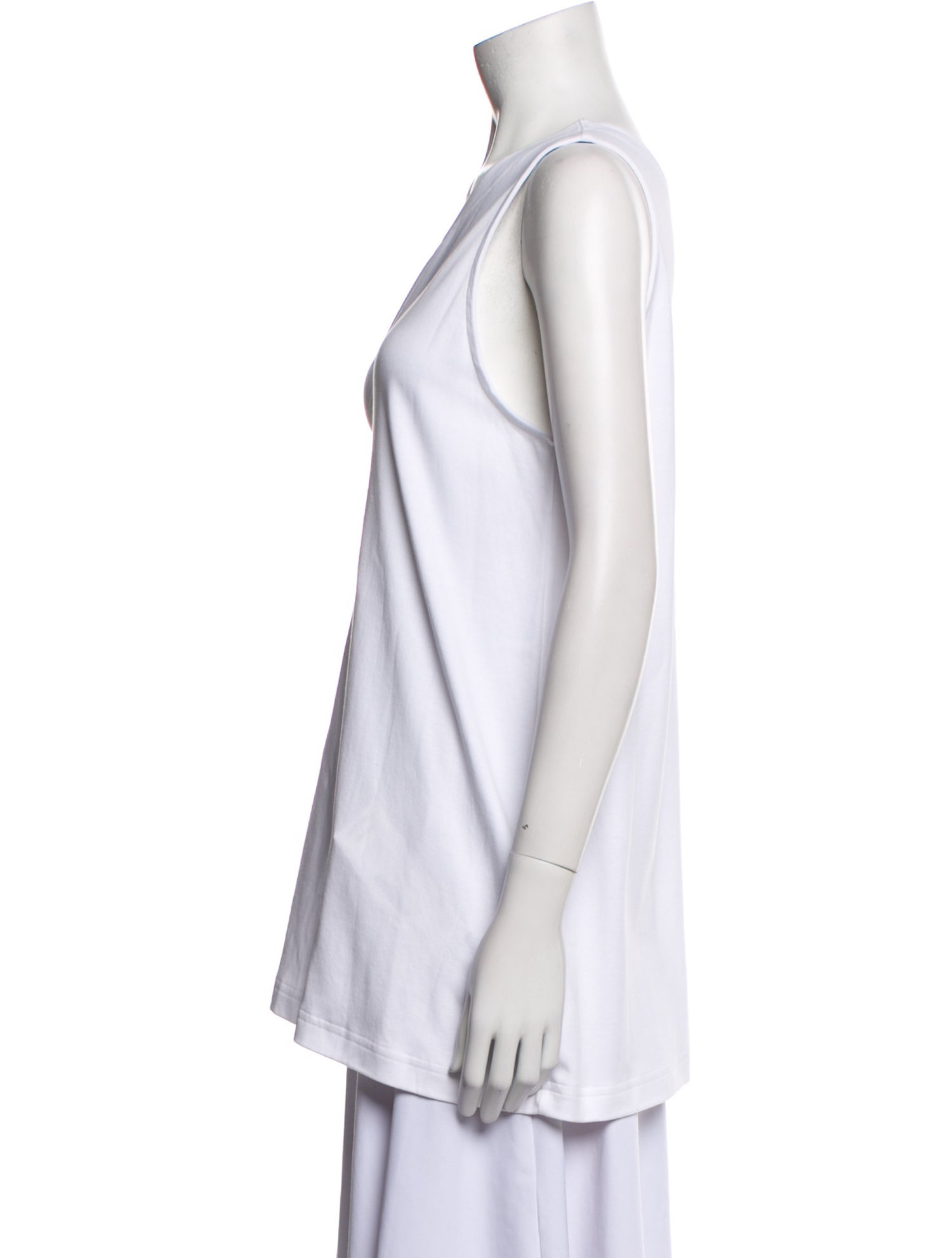 Eskandar Scoop Neck Sleeveless Top