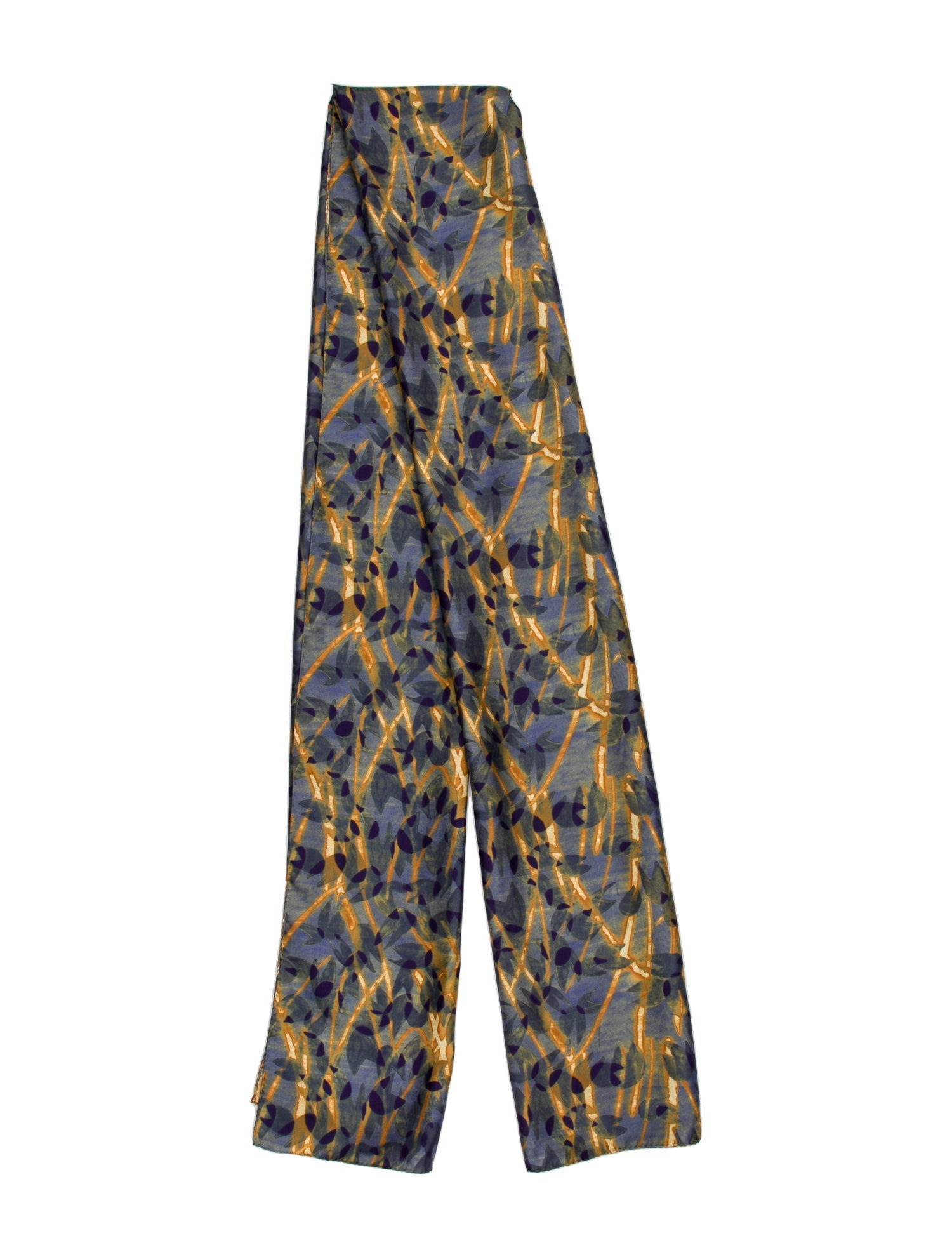 Eskandar Silk Printed Scarf