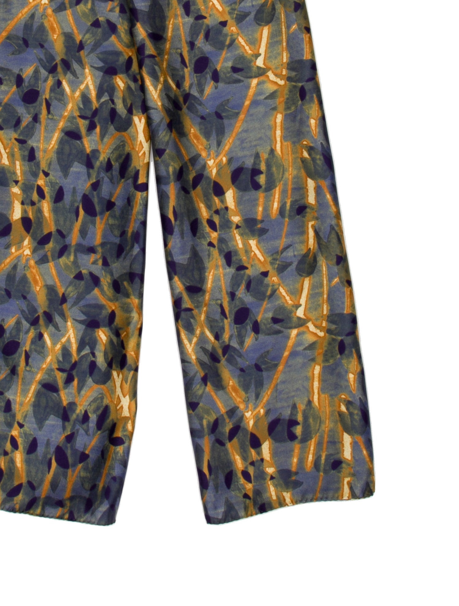 Eskandar Silk Printed Scarf