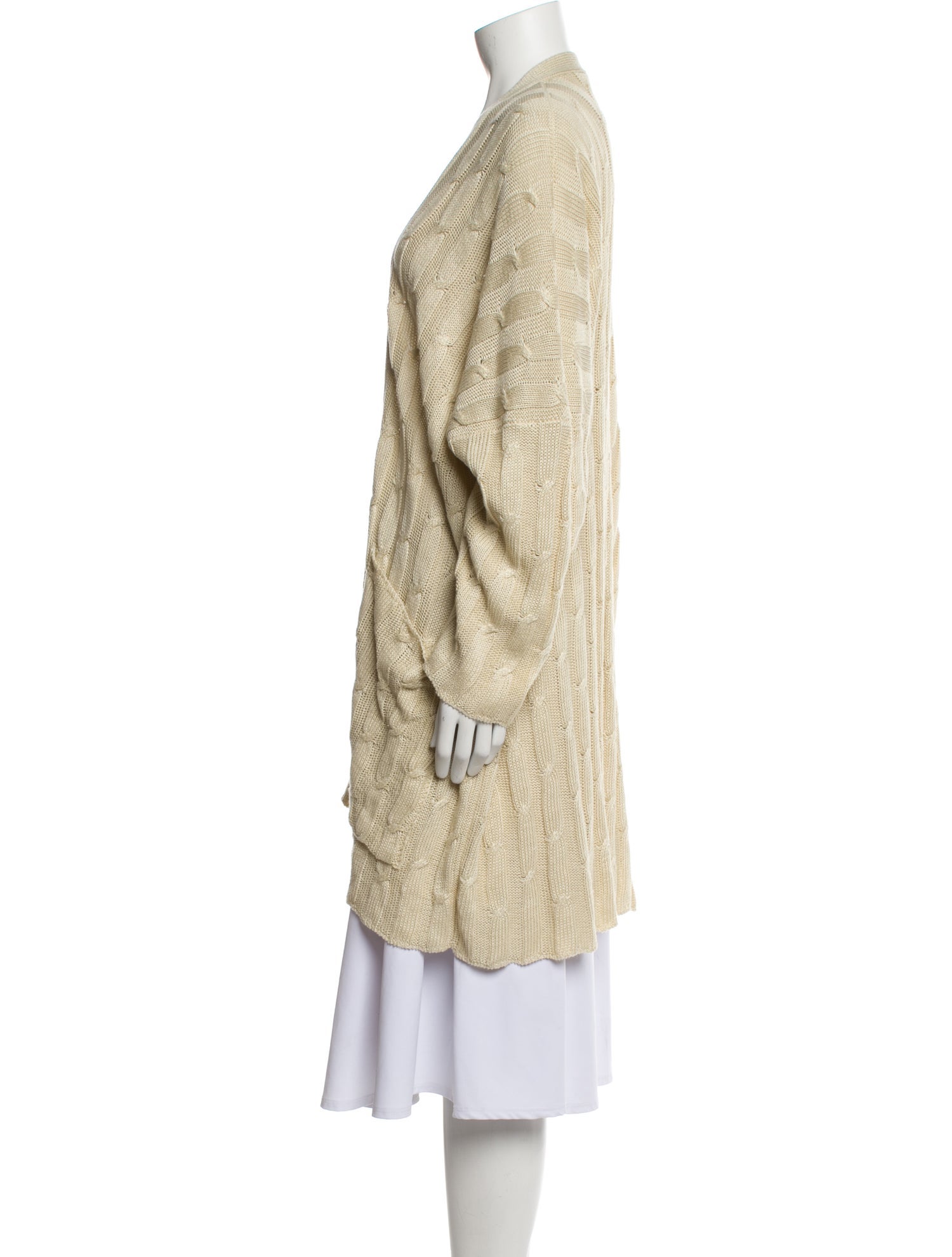 Eskandar Linen Open Front Sweater