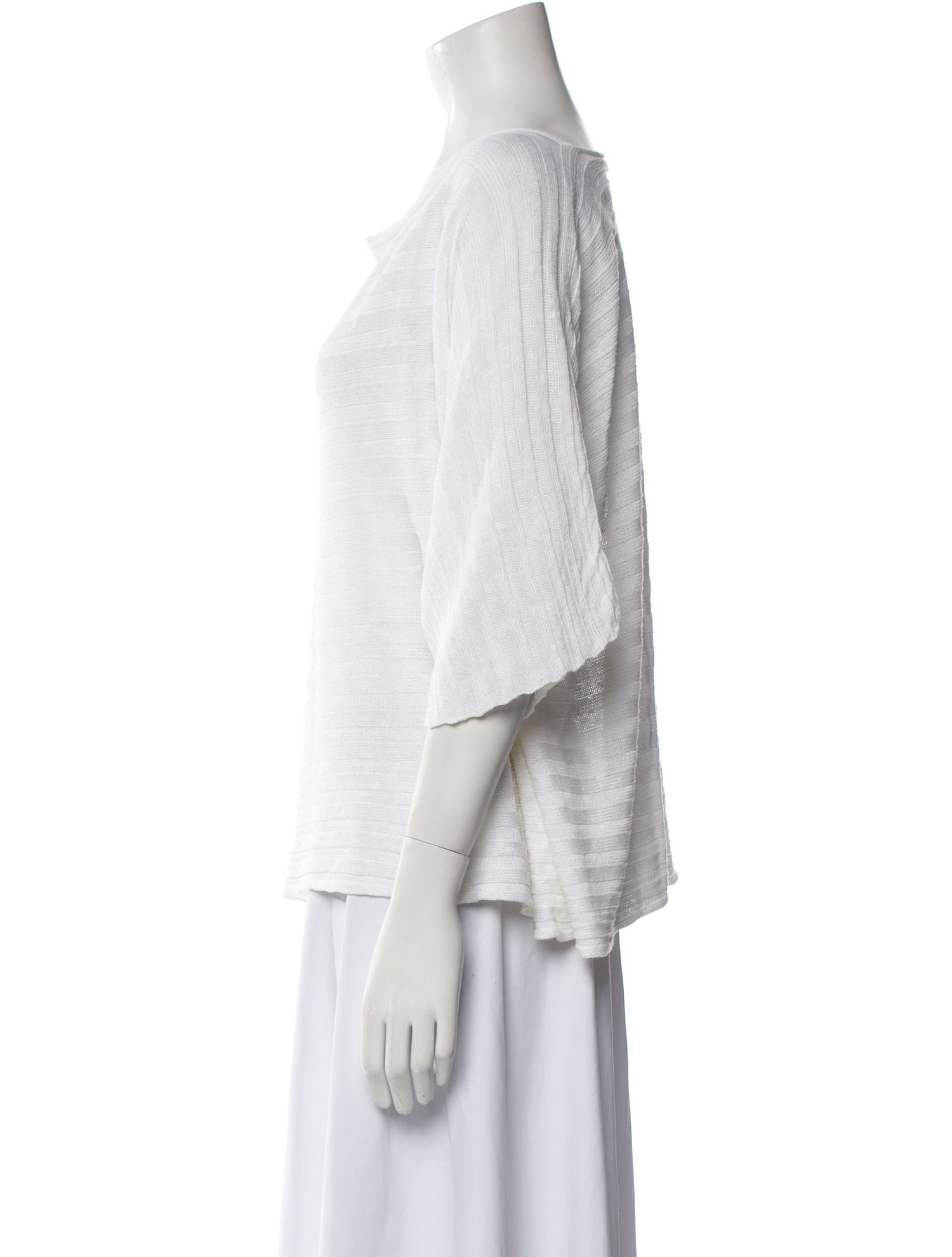 Eskandar Silk Bateau Neckline Sweater