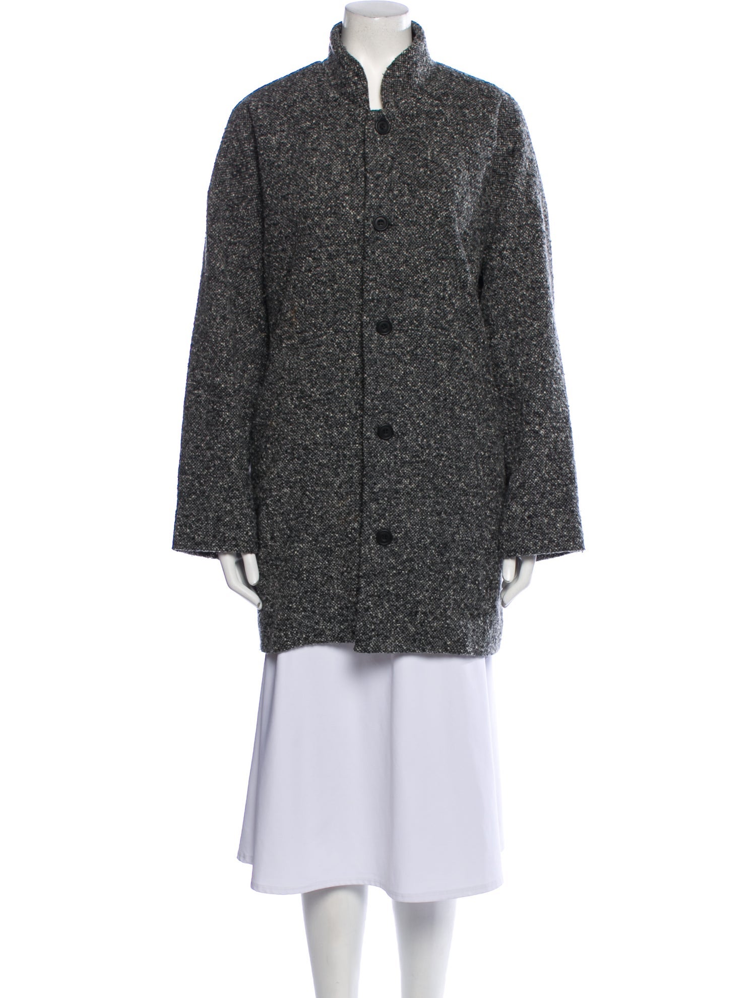 Eskandar Linen Tweed Pattern Evening Jacket