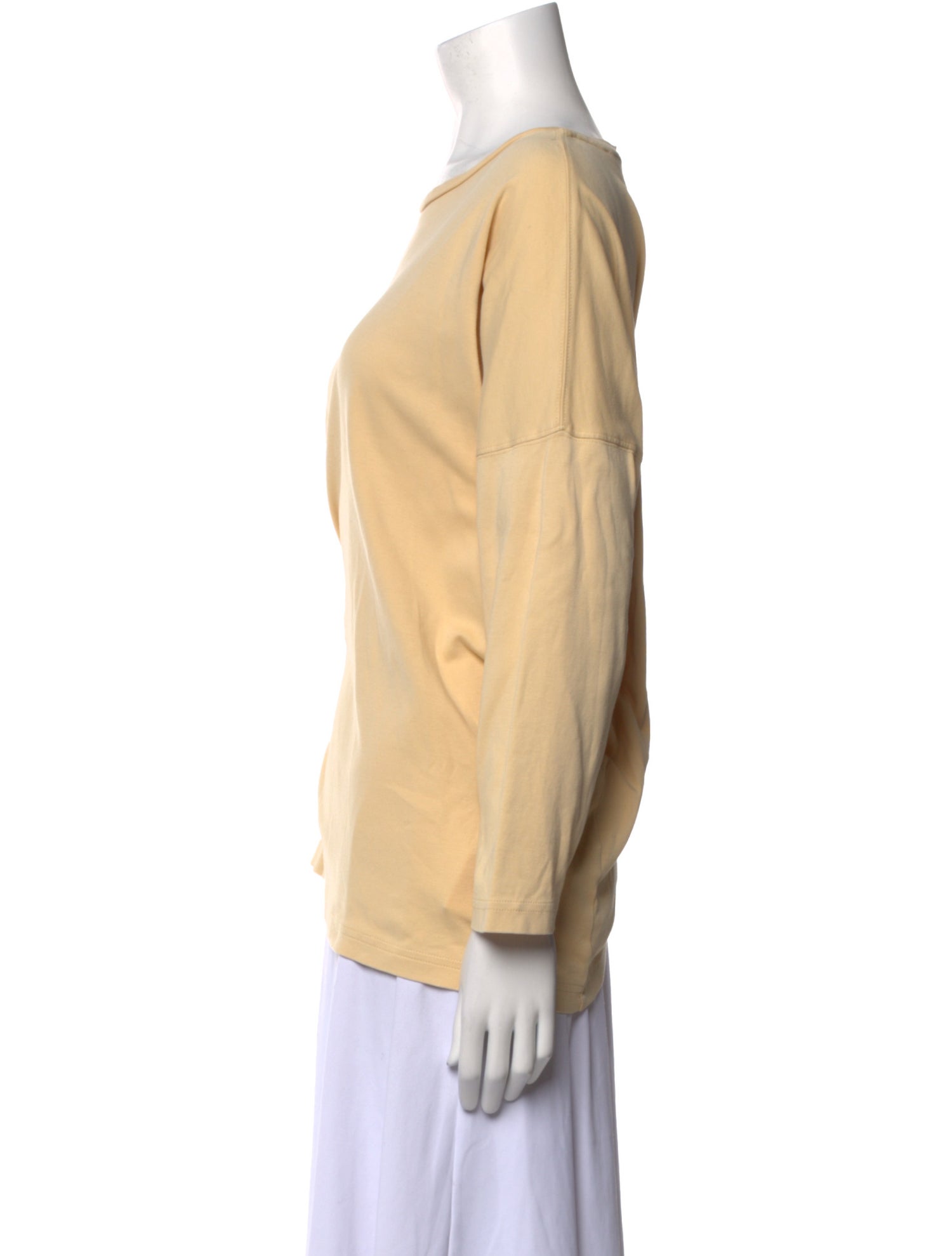 Eskandar Scoop Neck Long Sleeve Sweatshirt