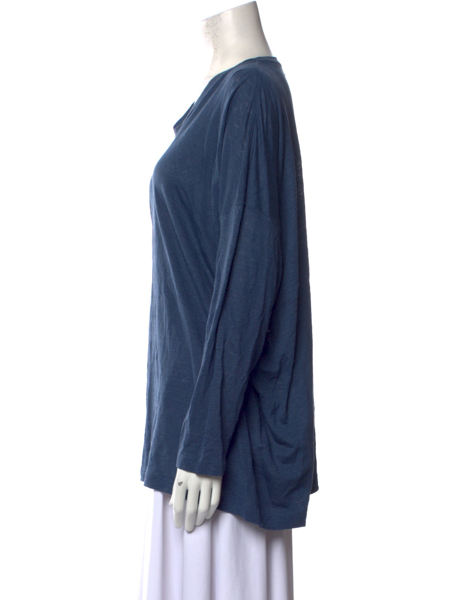 Eskandar Linen V-Neck Top