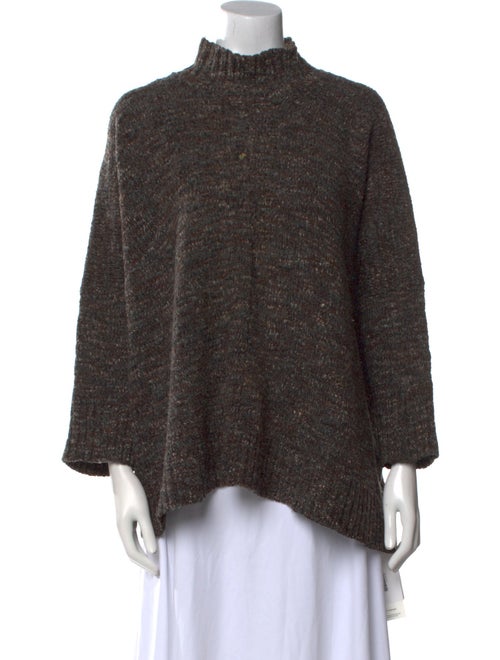 Eskandar Merino Wool Mock Neck Sweater
