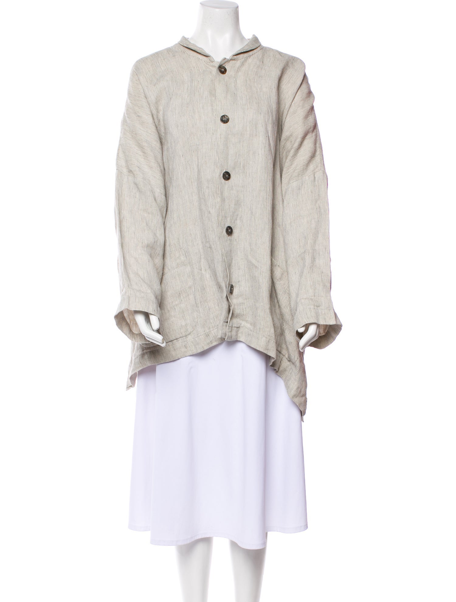 Eskandar Linen Striped Jacket