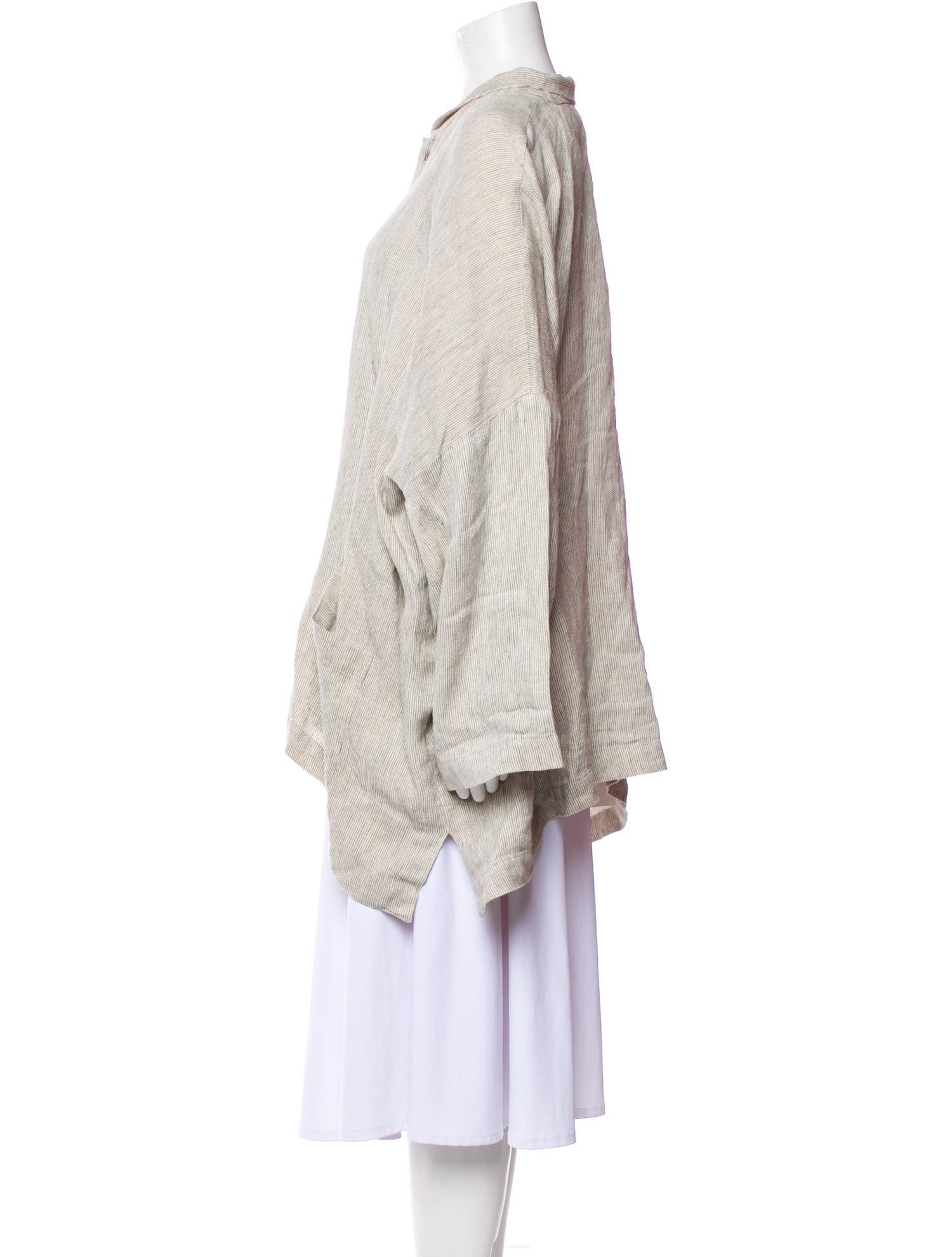 Eskandar Linen Striped Jacket