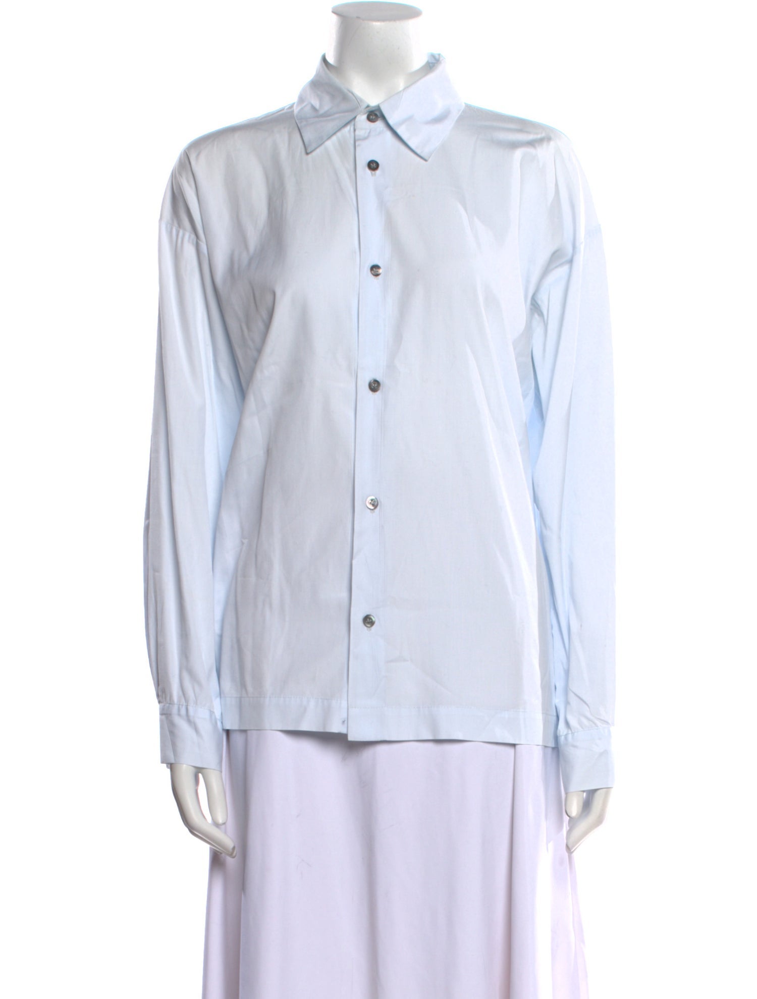 Eskandar Long Sleeve Button-Up Top