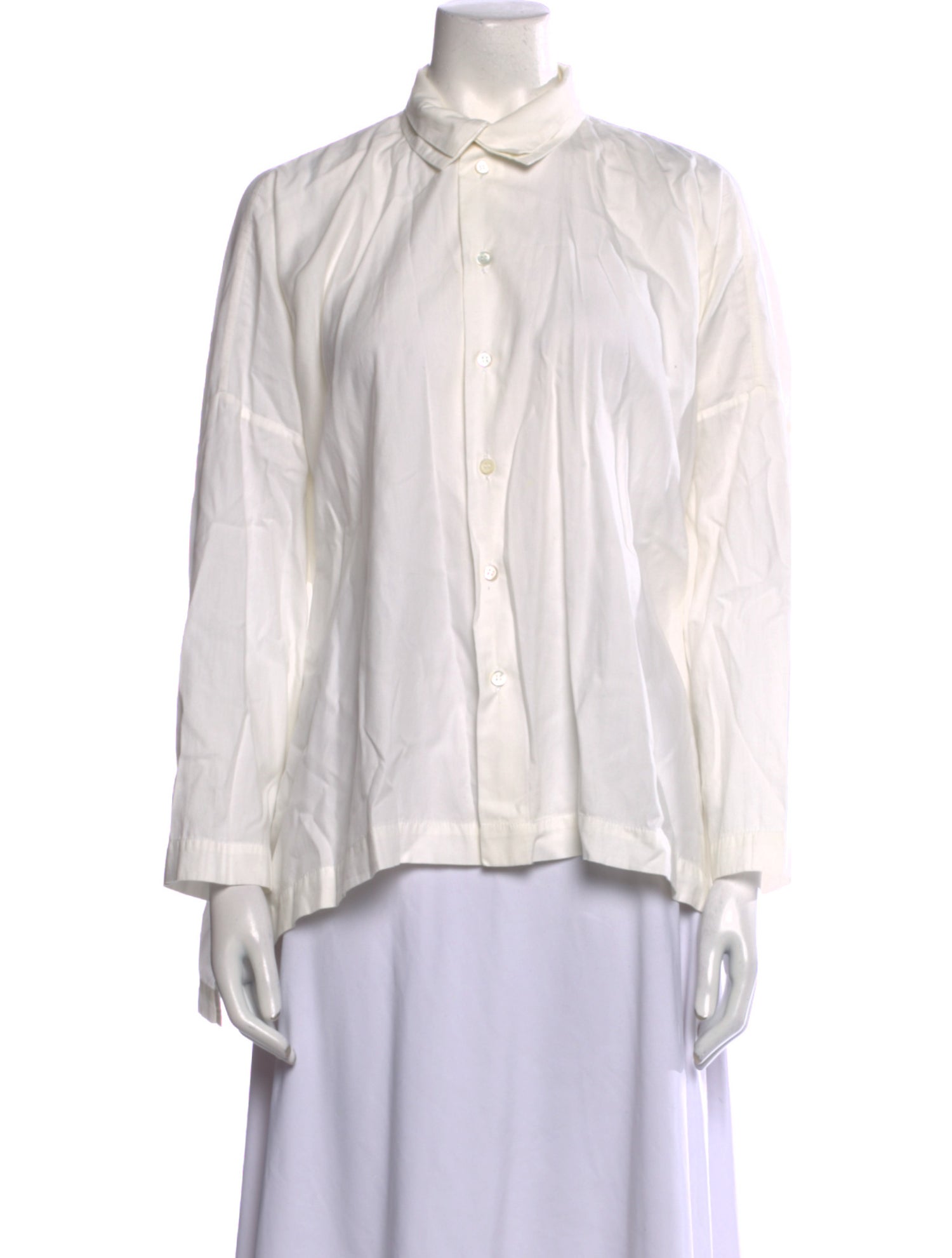 Eskandar Long Sleeve Button-Up Top