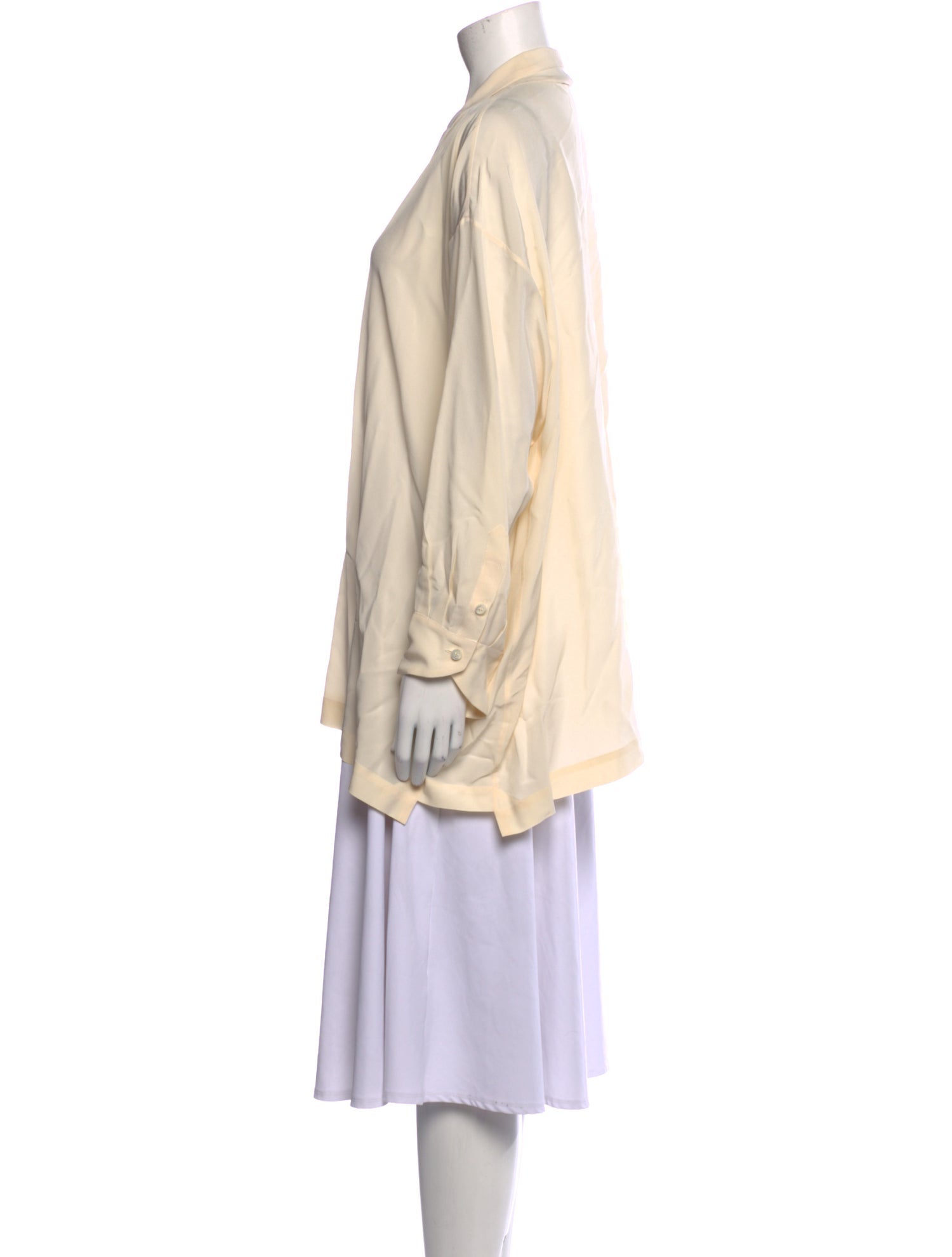 Eskandar Silk V-Neck Tunic