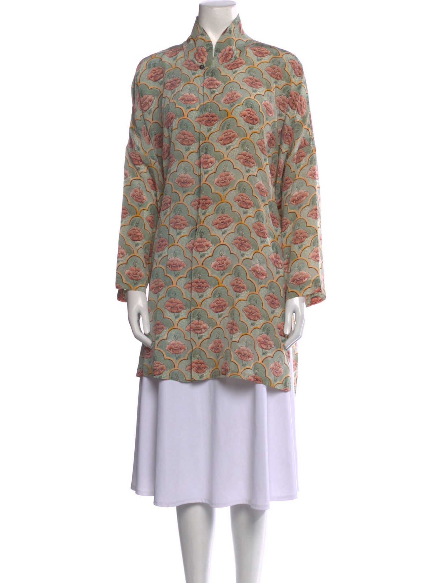 Eskandar Silk Printed Tunic