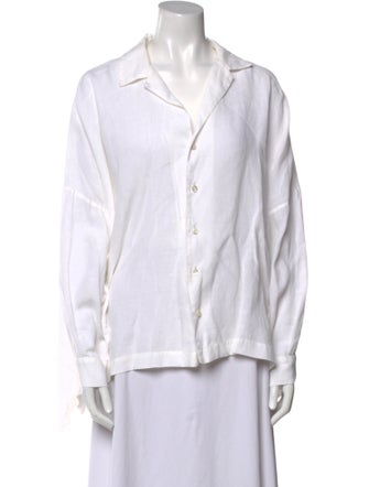 Eskandar Long Sleeve Button-Up Top
