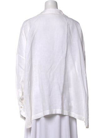 Eskandar Long Sleeve Button-Up Top
