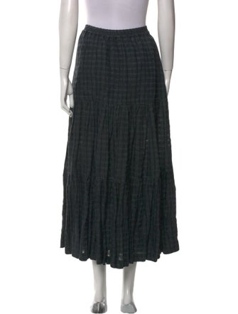 Eskandar Linen Midi Length Skirt