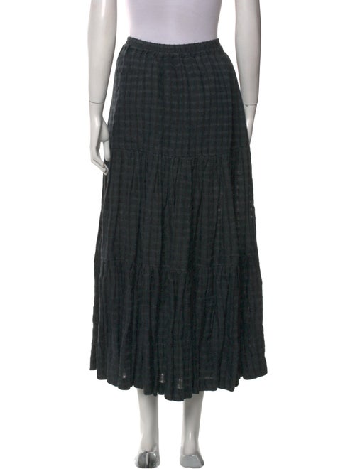 Eskandar Linen Midi Length Skirt
