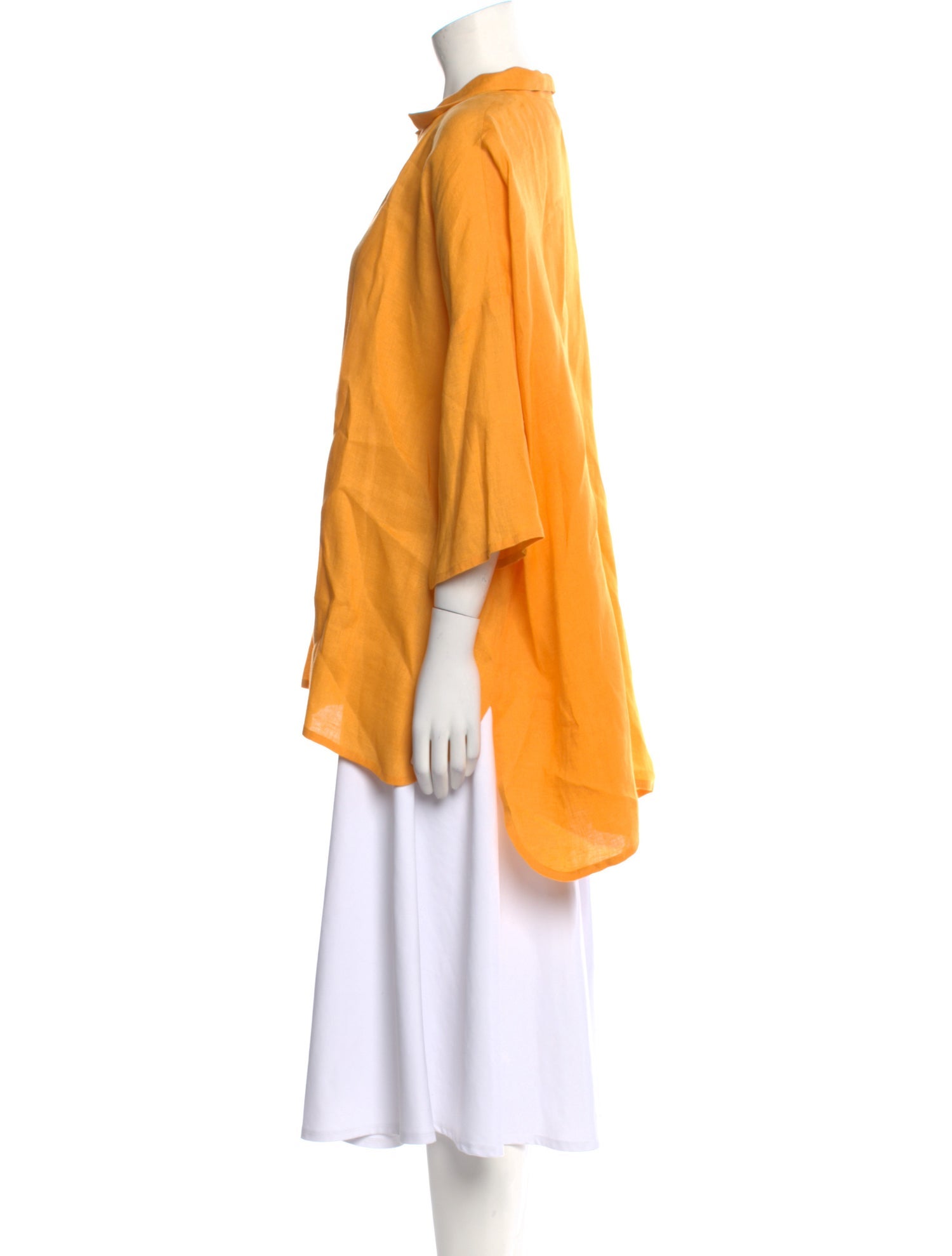Eskandar Linen Mock Neck Tunic