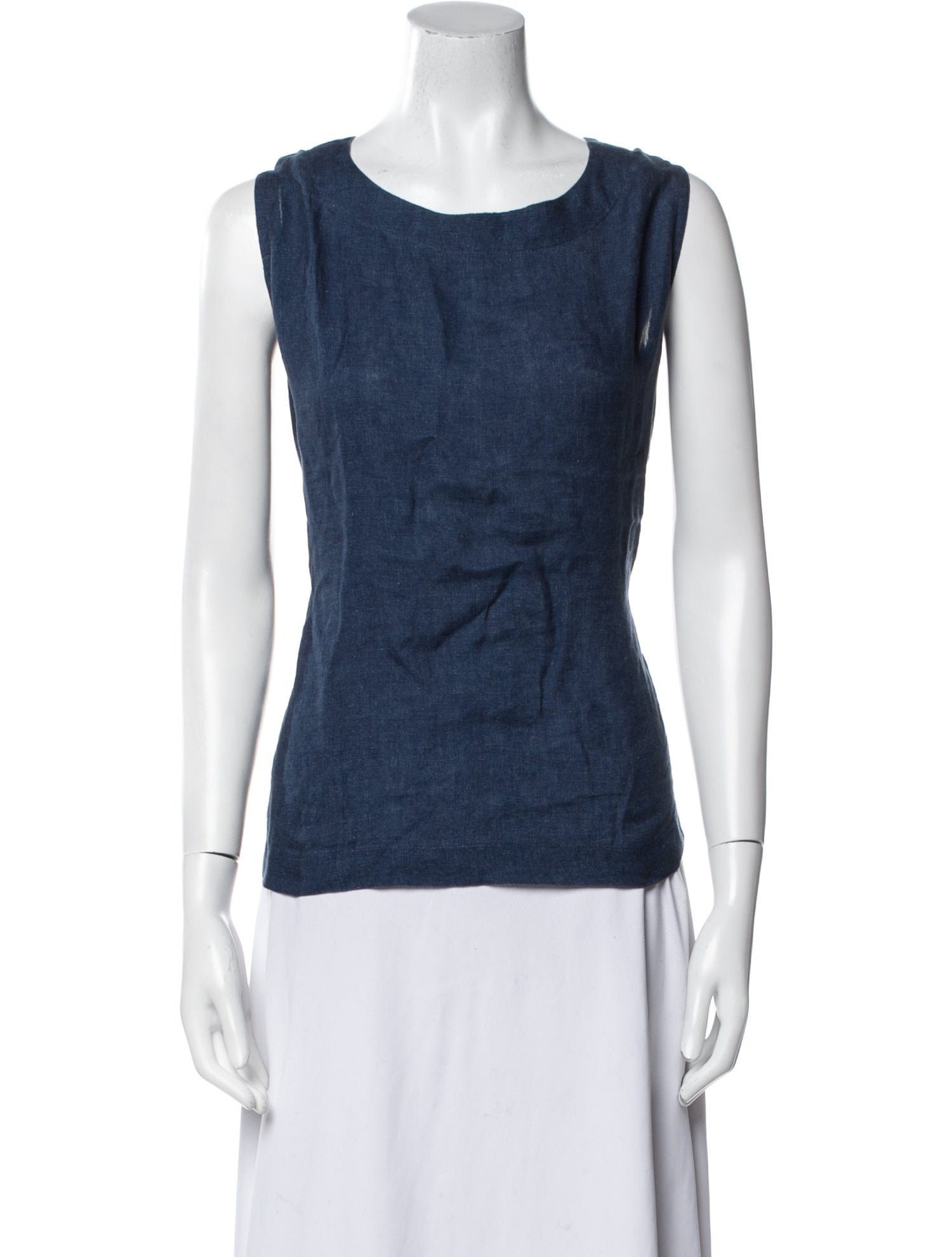 Eskandar Silk Scoop Neck Top