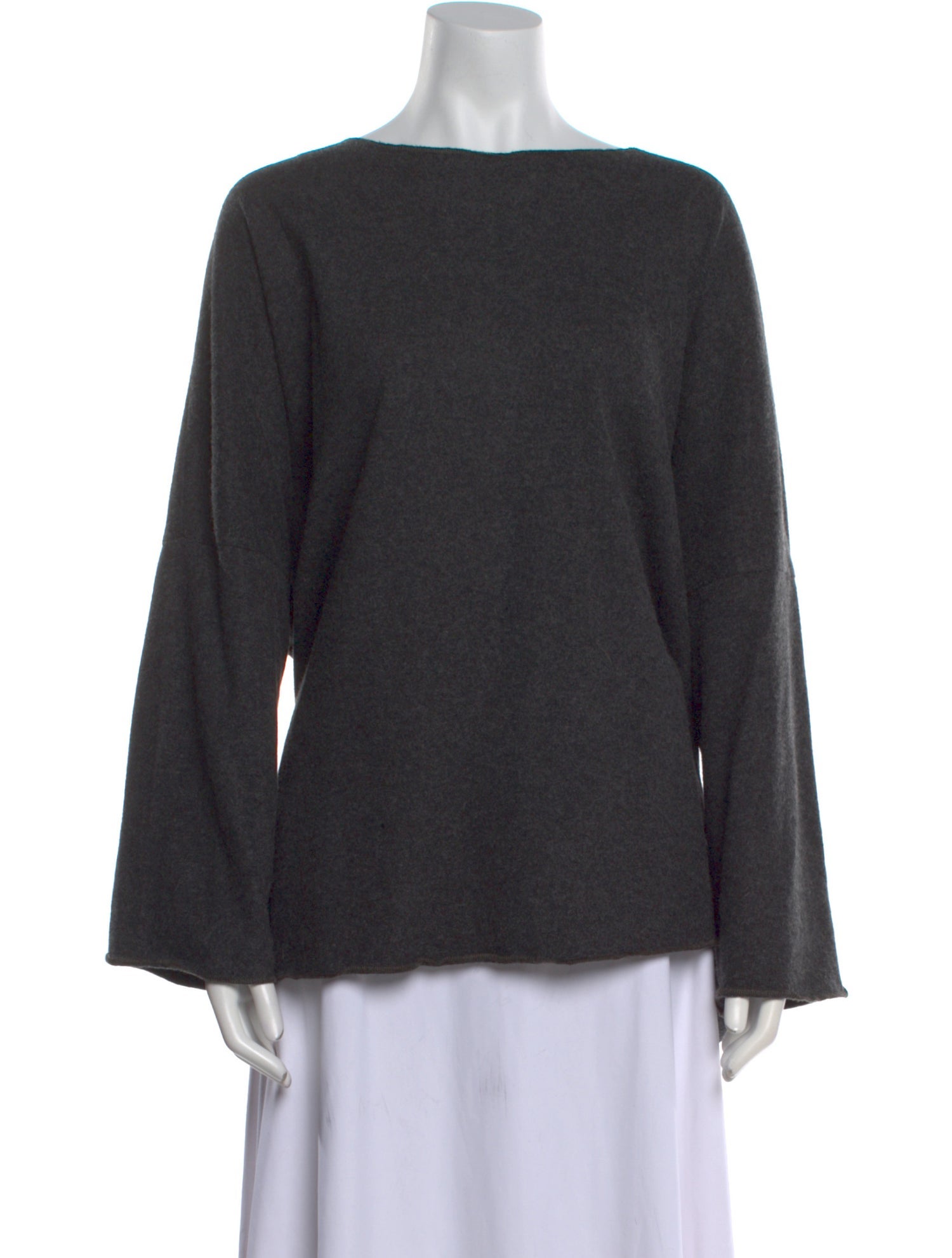 Eskandar Cashmere Bateau Neckline Sweater