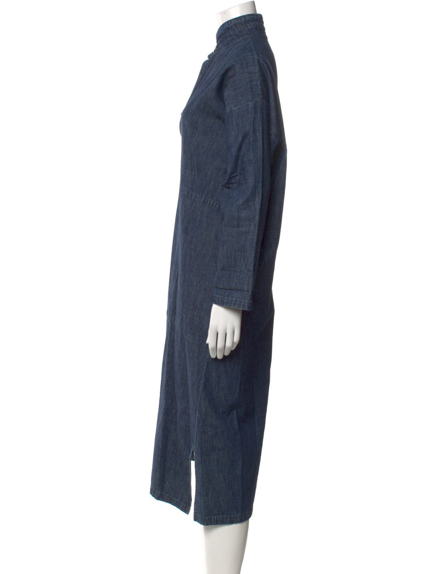 Eskandar Linen Midi Length Dress