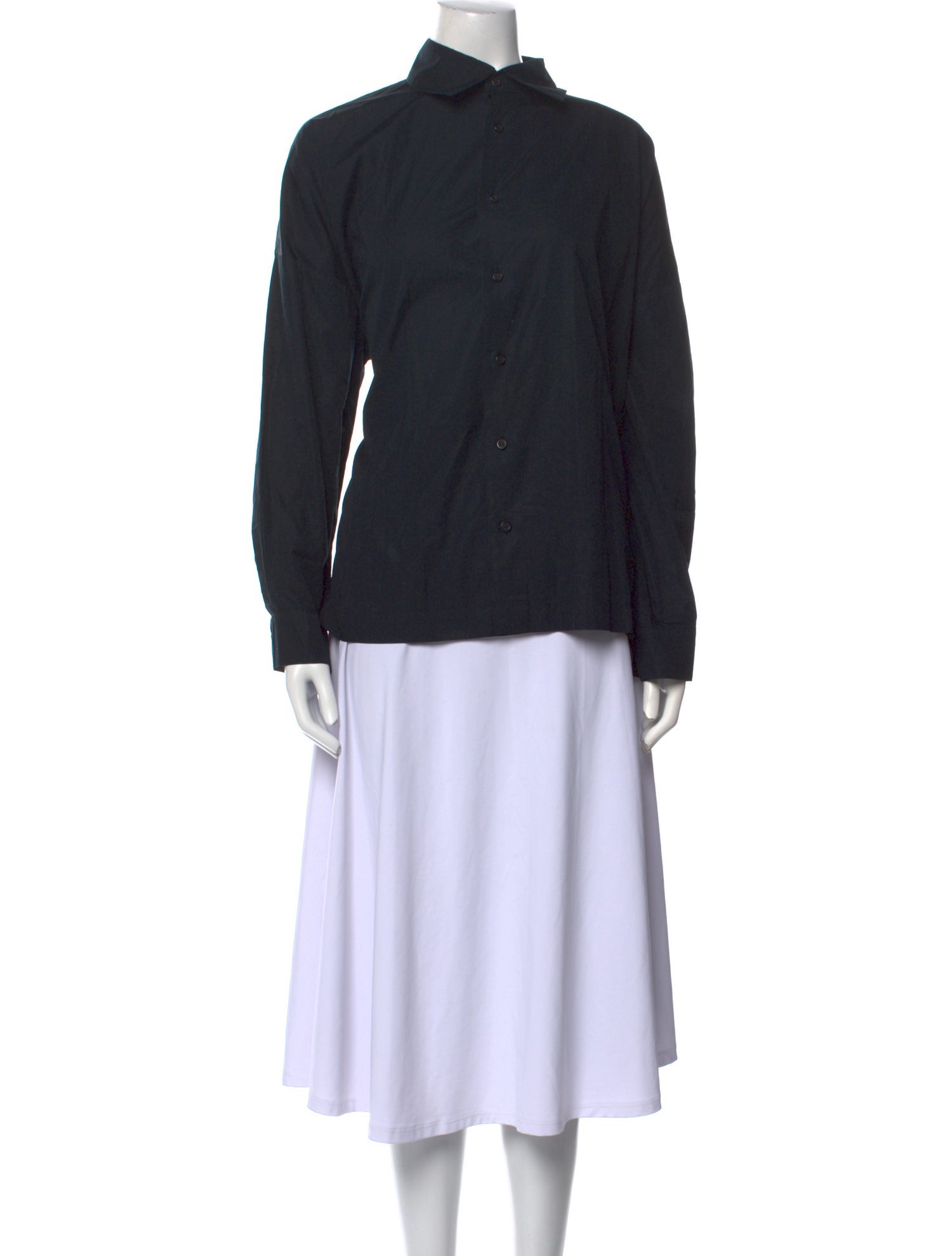 Eskandar Mock Neck Long Sleeve Sweatshirt