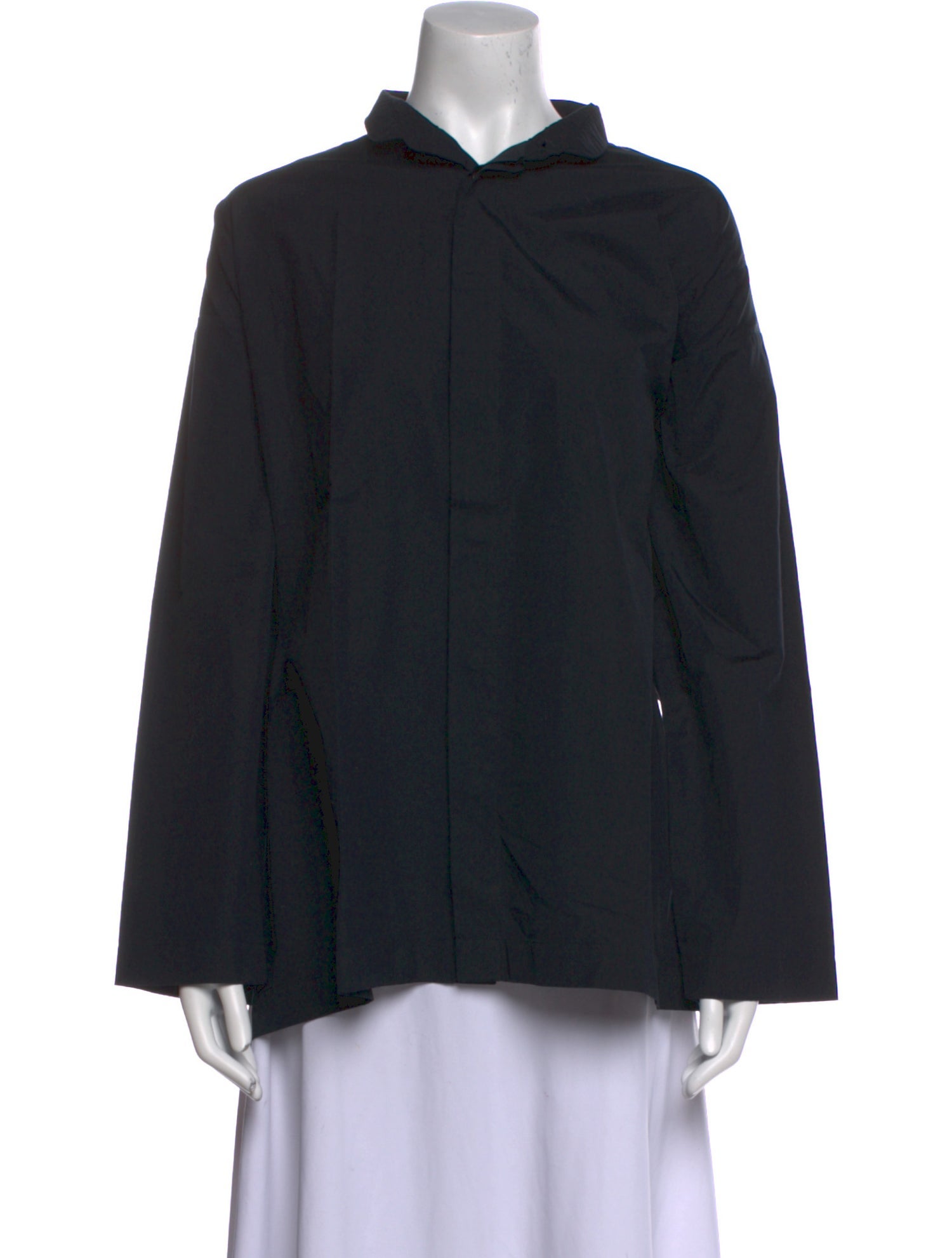 Eskandar Mock Neck Long Sleeve Sweatshirt