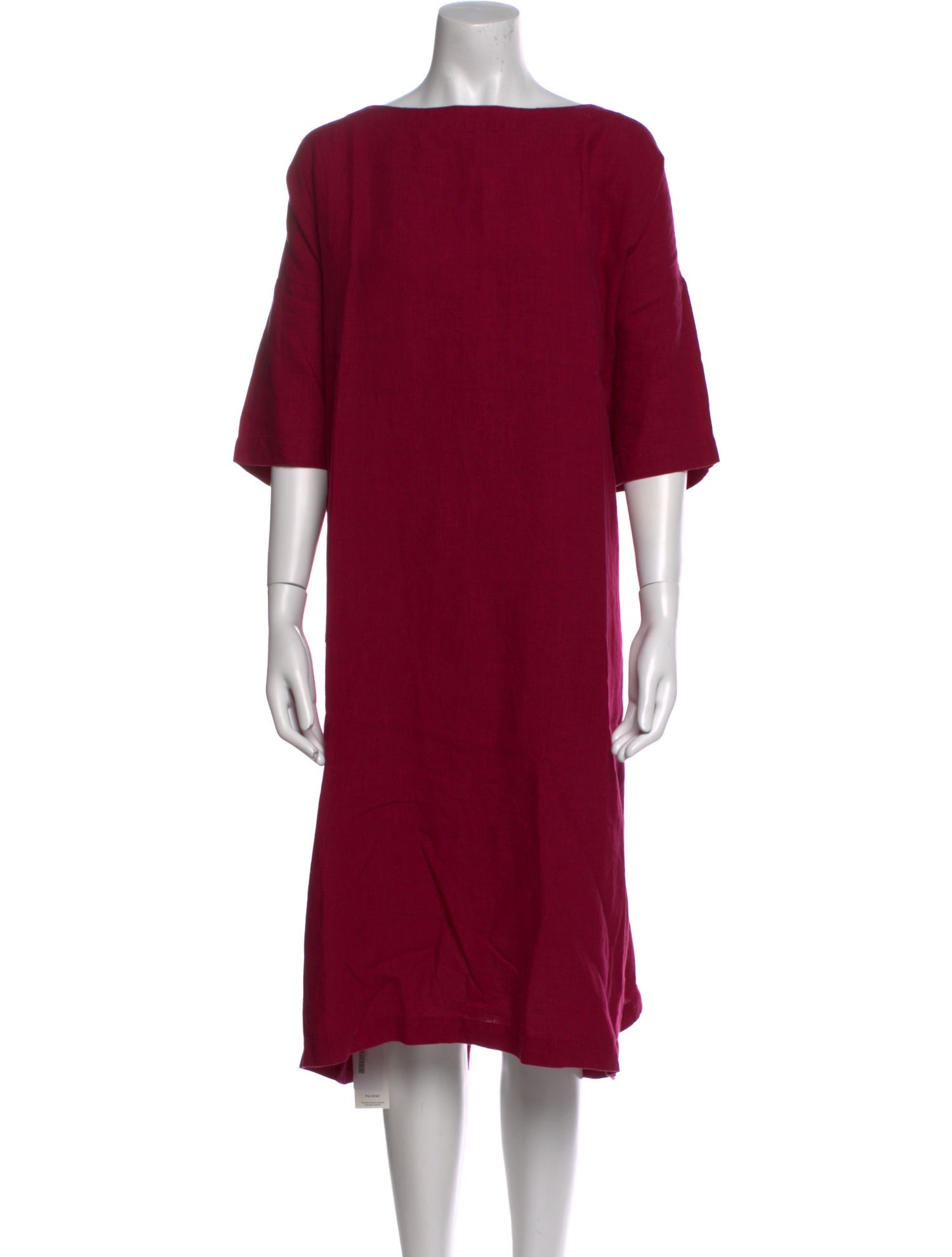 Eskandar Linen Midi Length Dress