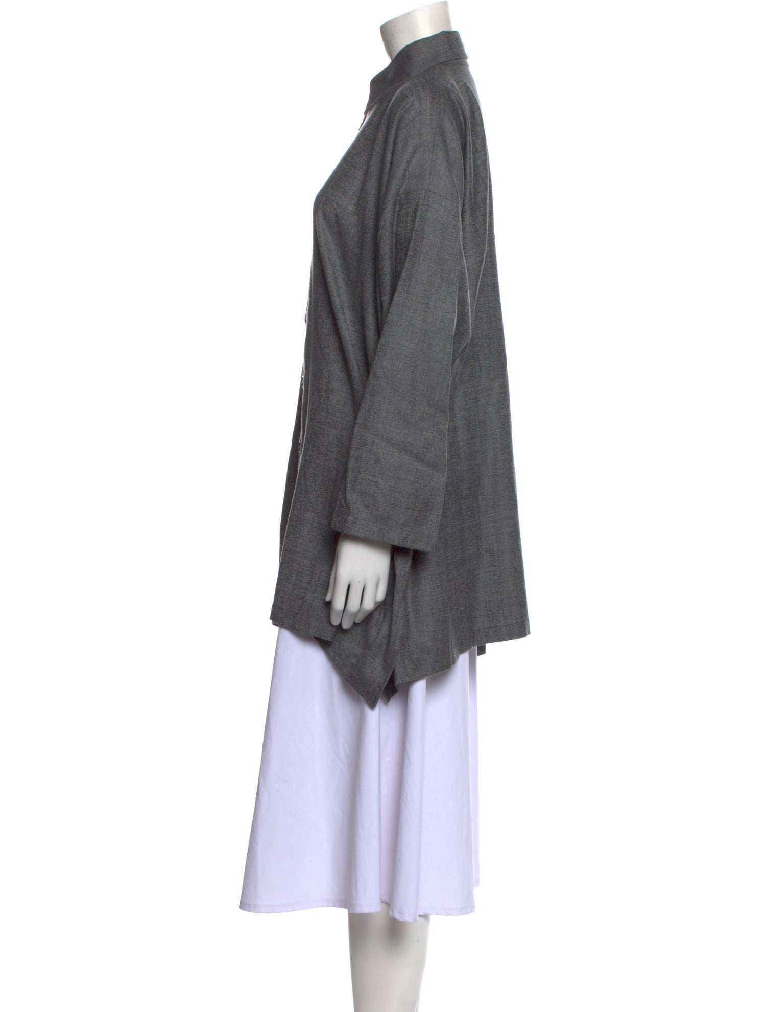 Eskandar Virgin Wool Long Sleeve Tunic