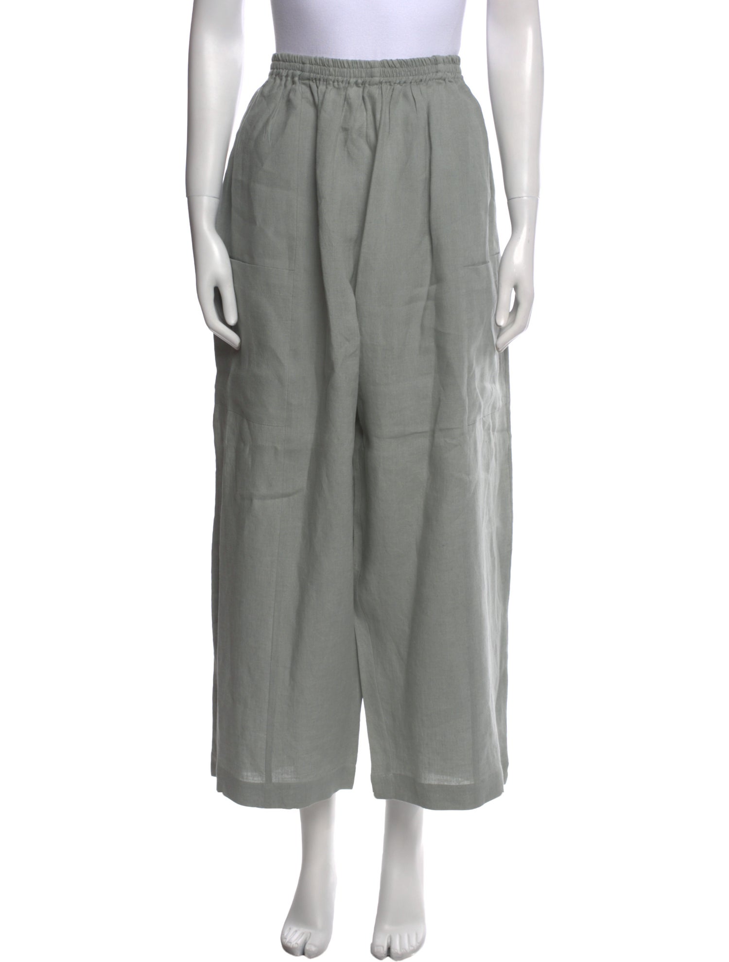 Eskandar Linen Wide Leg Pants