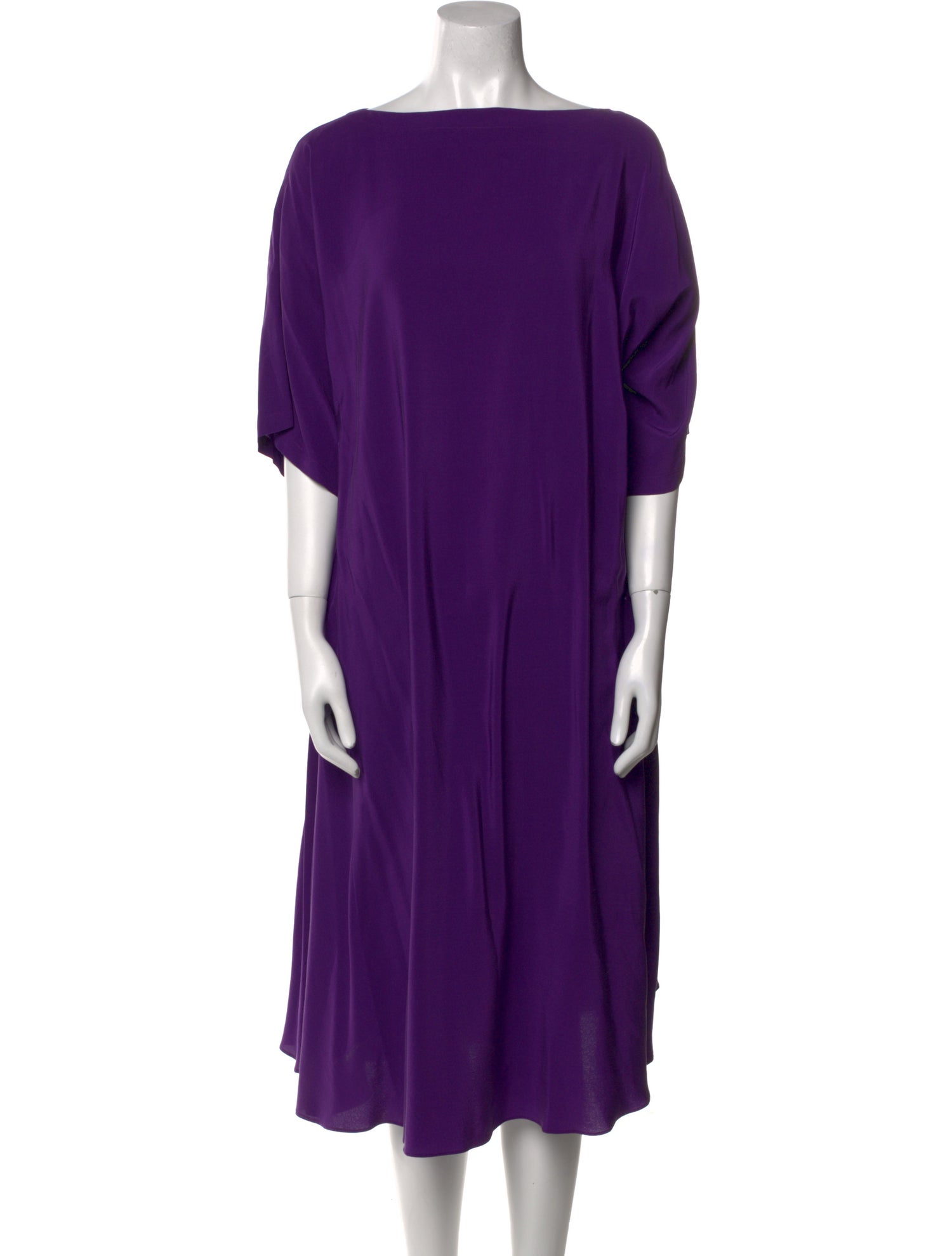 Eskandar Silk Midi Length Dress