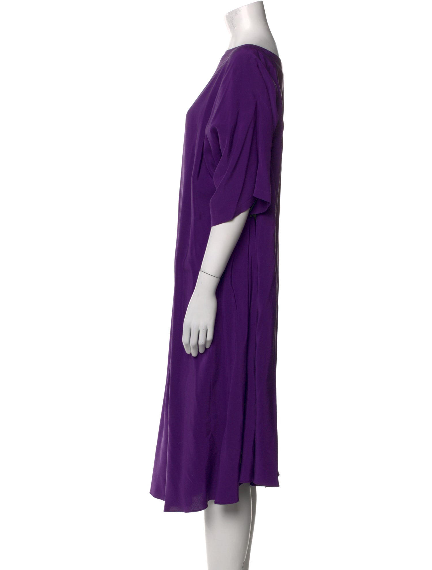 Eskandar Silk Midi Length Dress