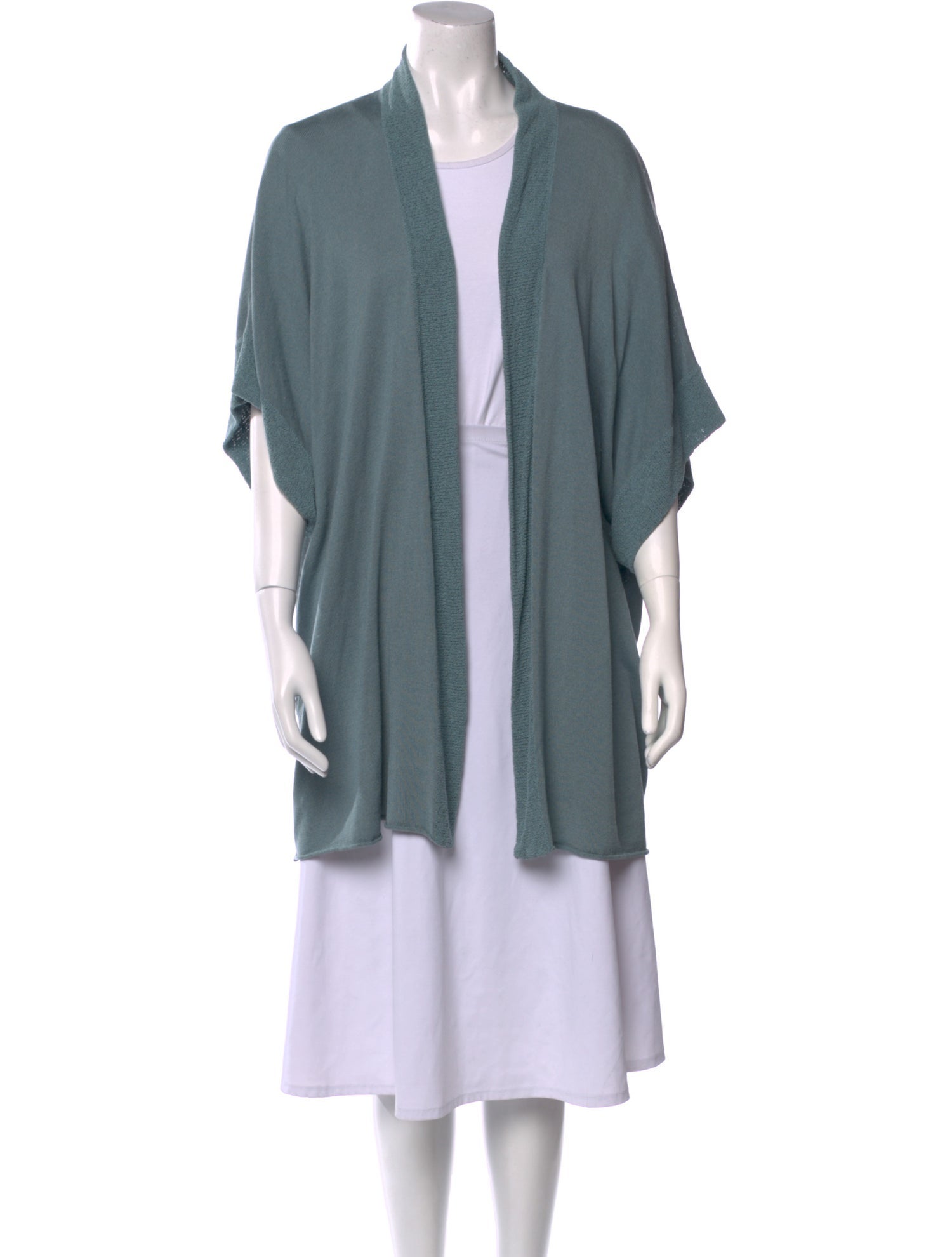 Eskandar Silk Open Front Sweater