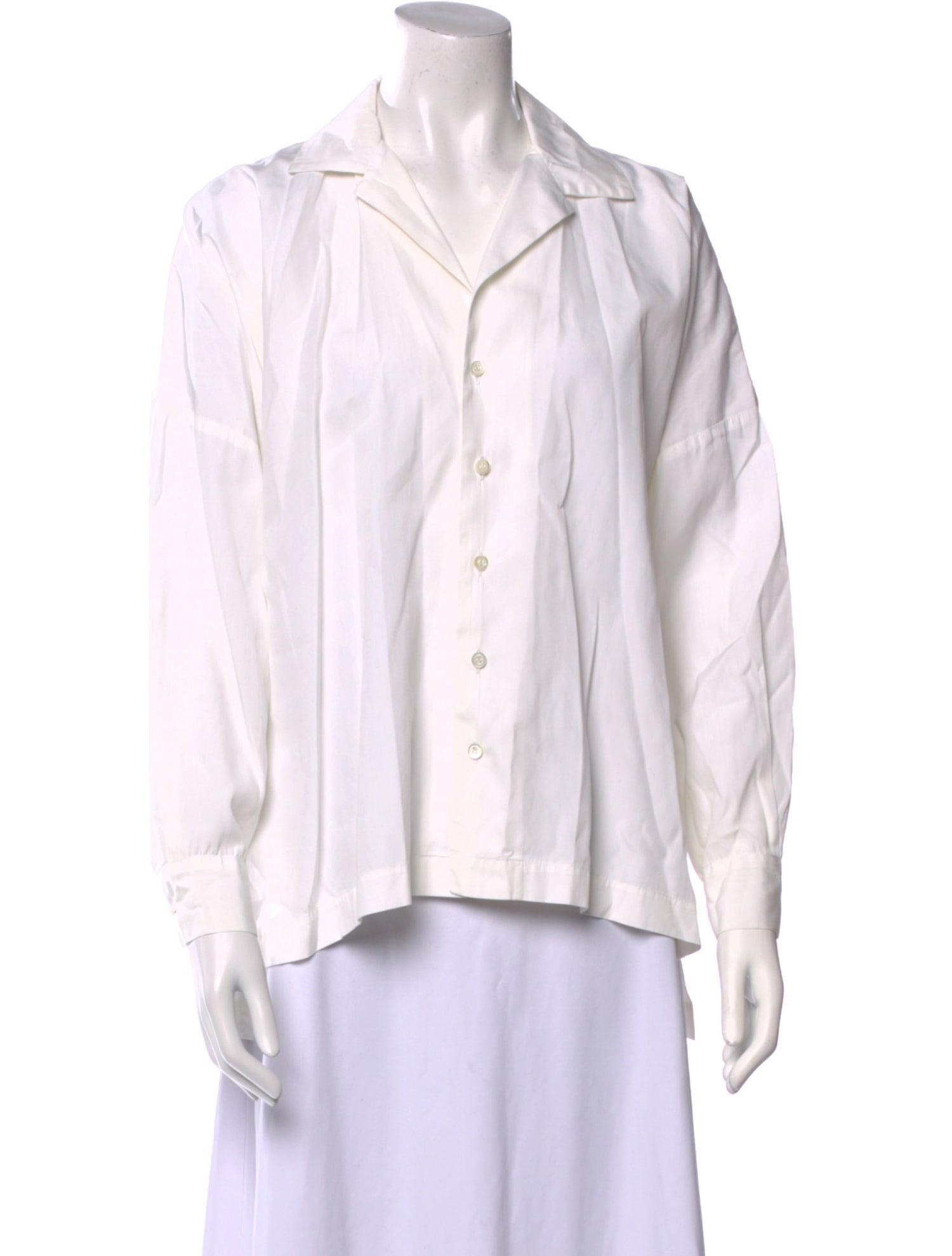 Eskandar Long Sleeve Button-Up Top