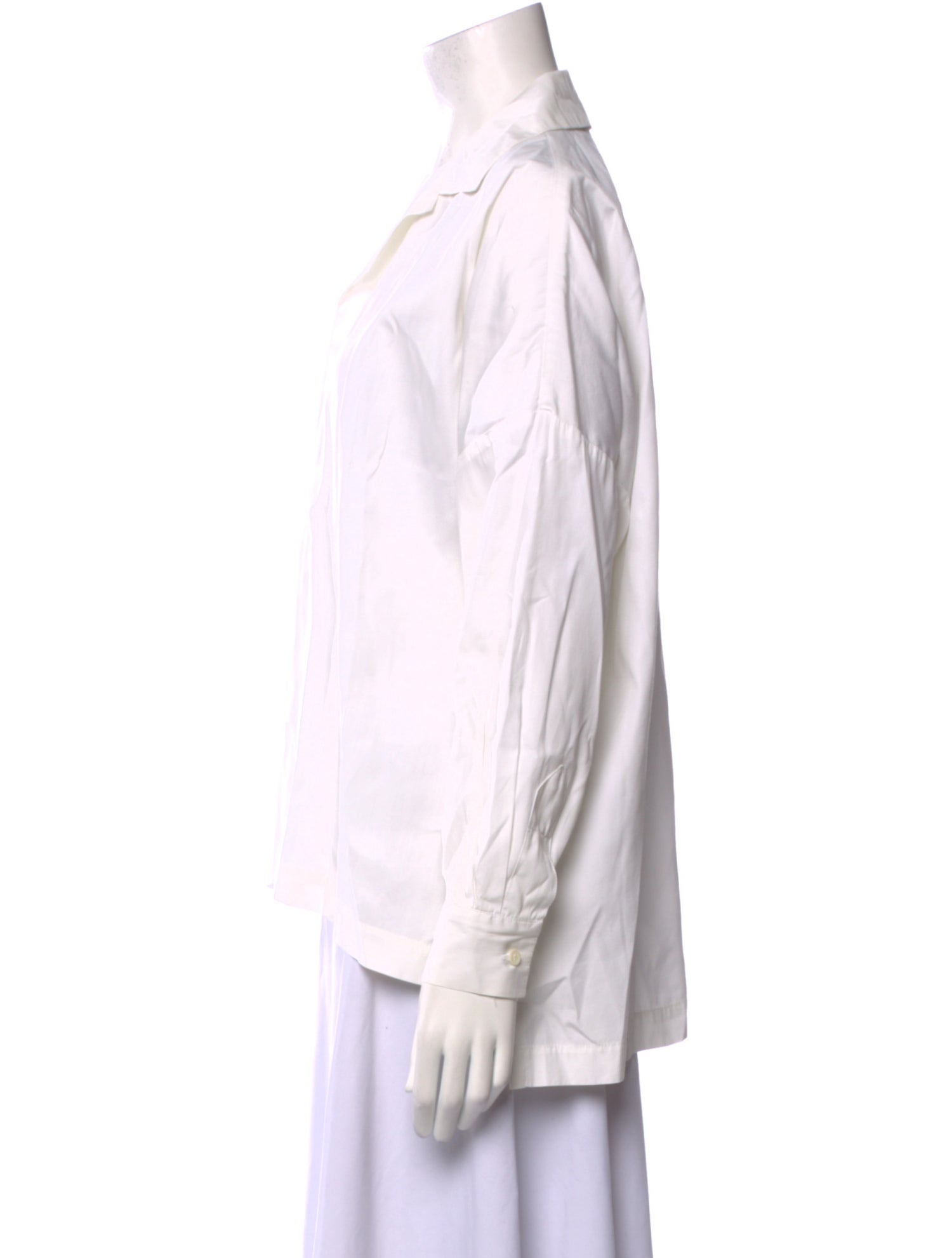 Eskandar Long Sleeve Button-Up Top