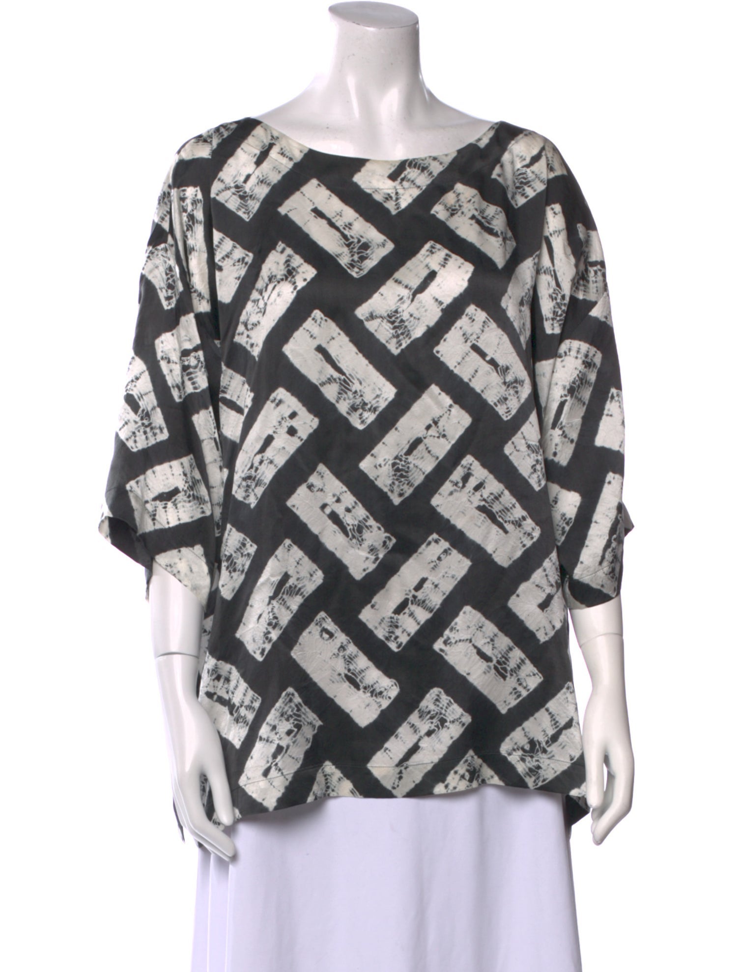 Eskandar Silk Printed Tunic