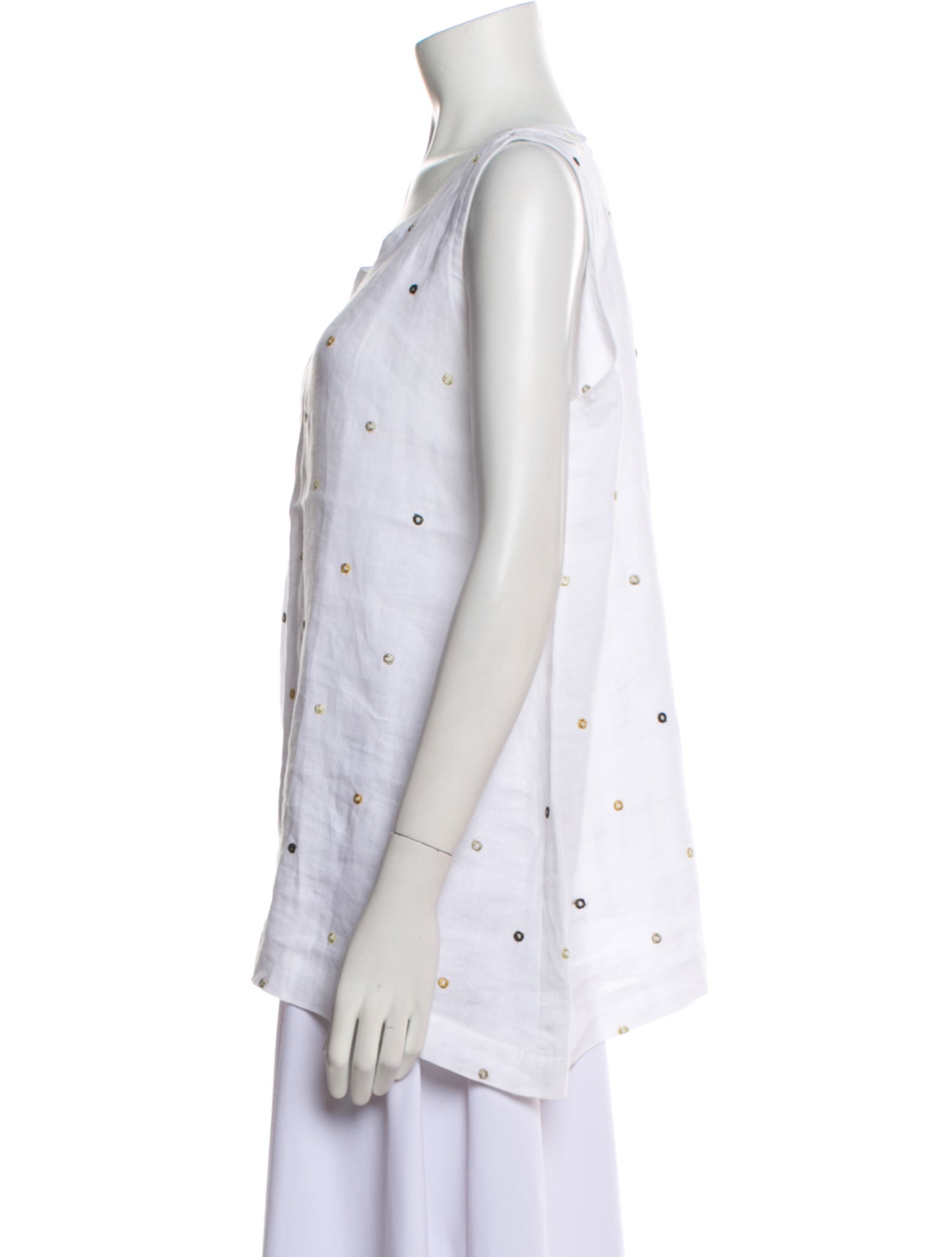 Eskandar Linen Printed Top