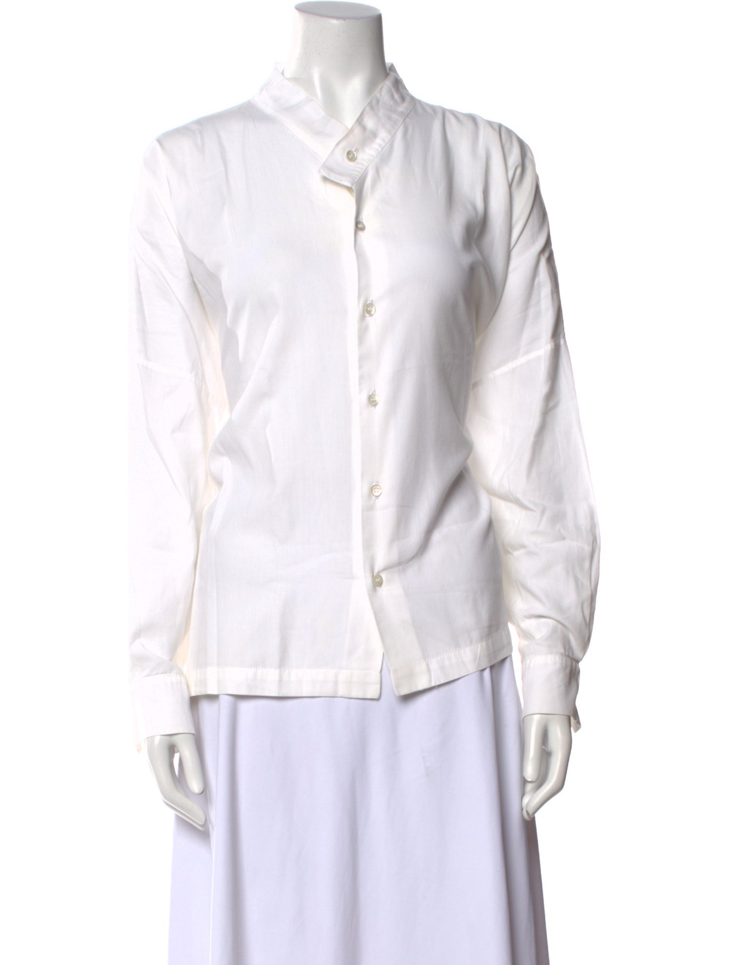 Eskandar Long Sleeve Button-Up Top