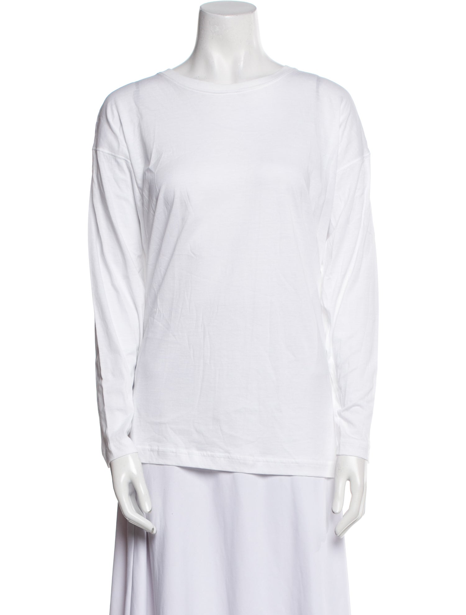 Eskandar Scoop Neck Long Sleeve T-Shirt