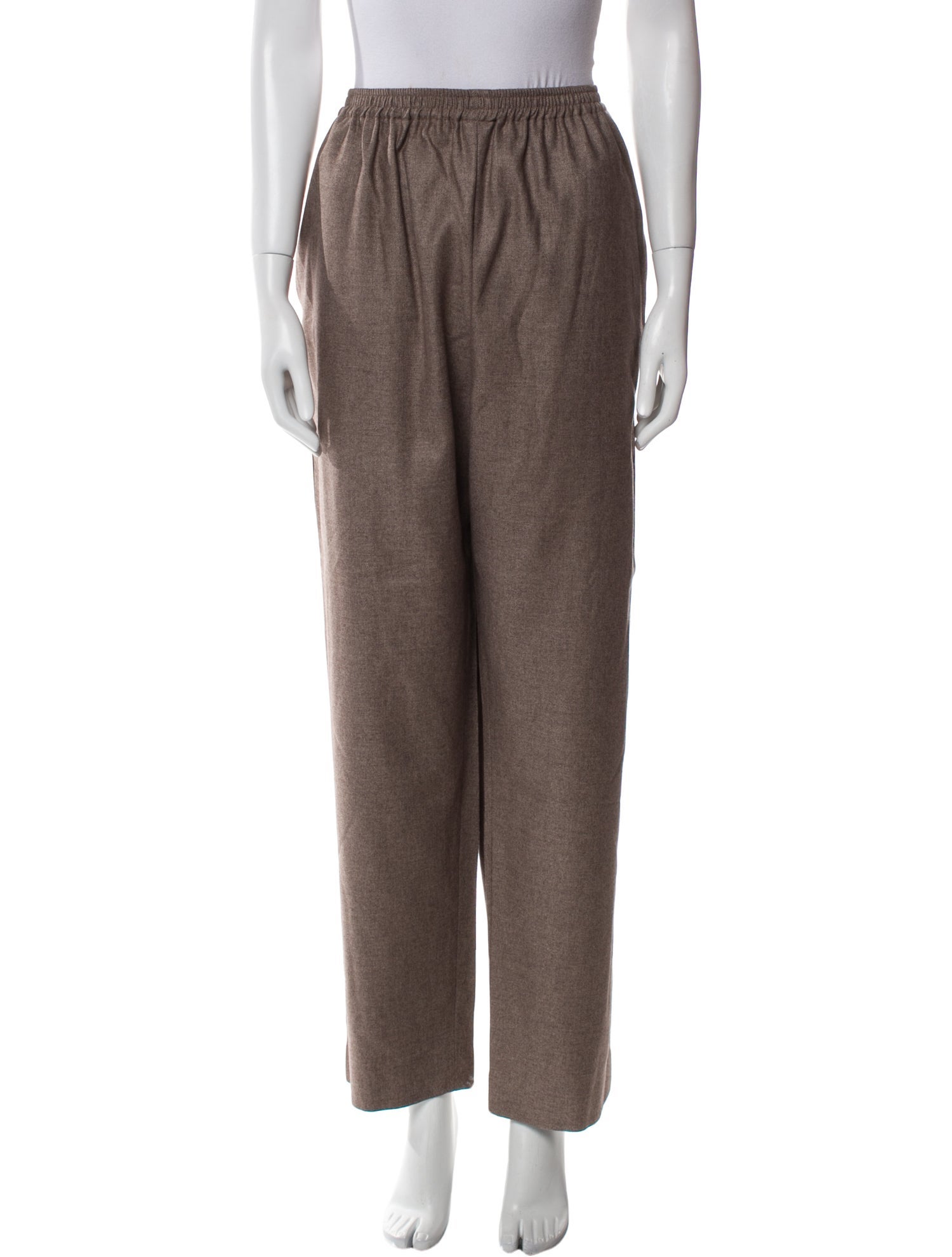 Eskandar Wool Wide Leg Pants